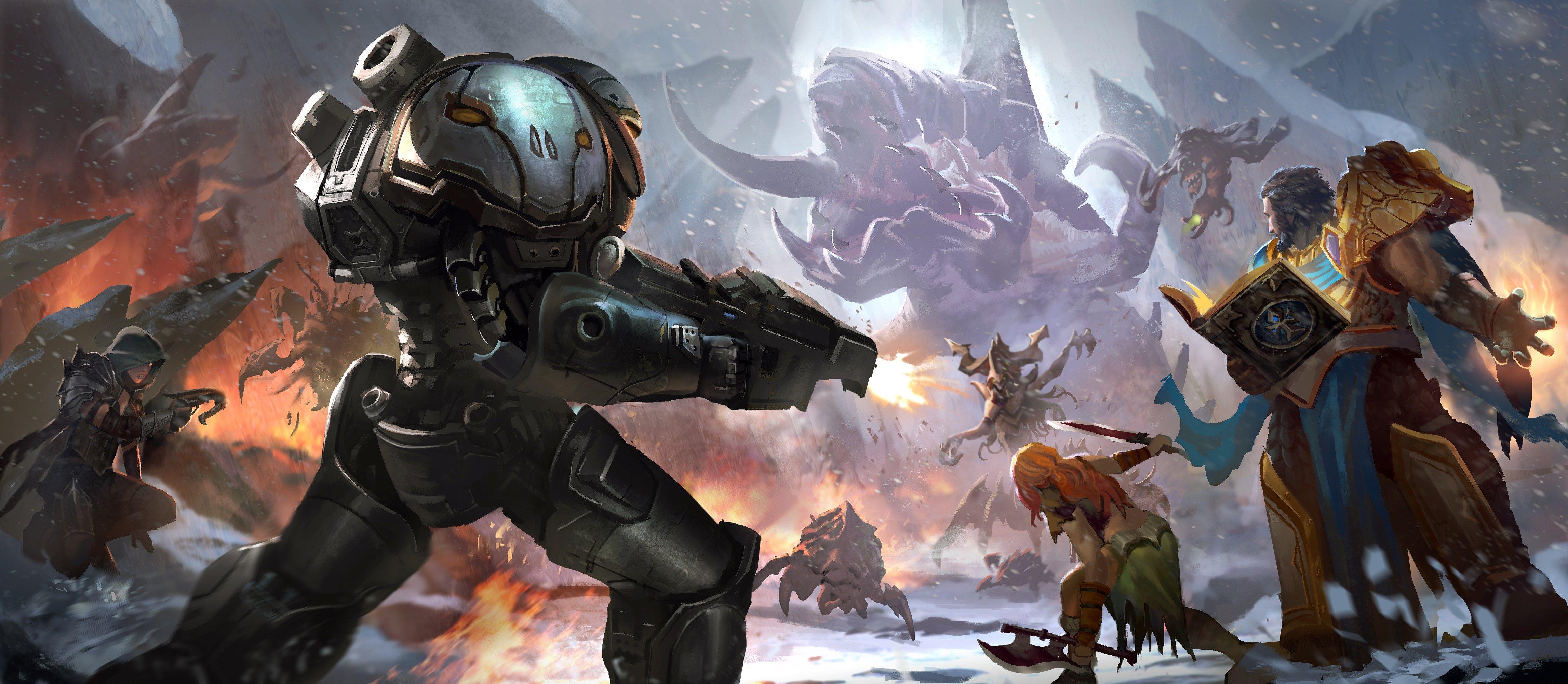 4587x2000 Heroes Of The Storm 4k Ultra HD Wallpaper Game