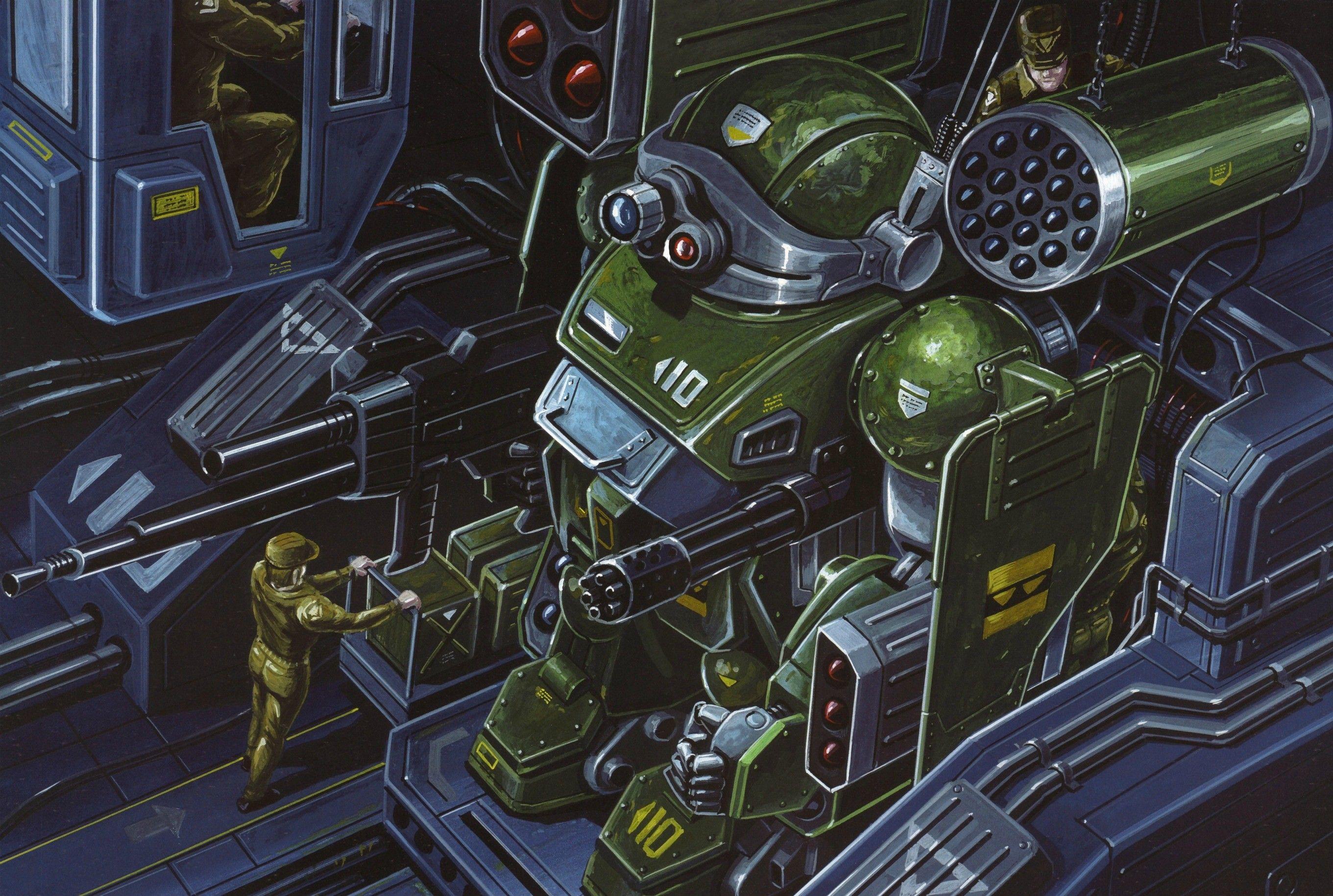 2721x1829 robot, Science fiction, Artwork, Metal Slug Wallpaper HD