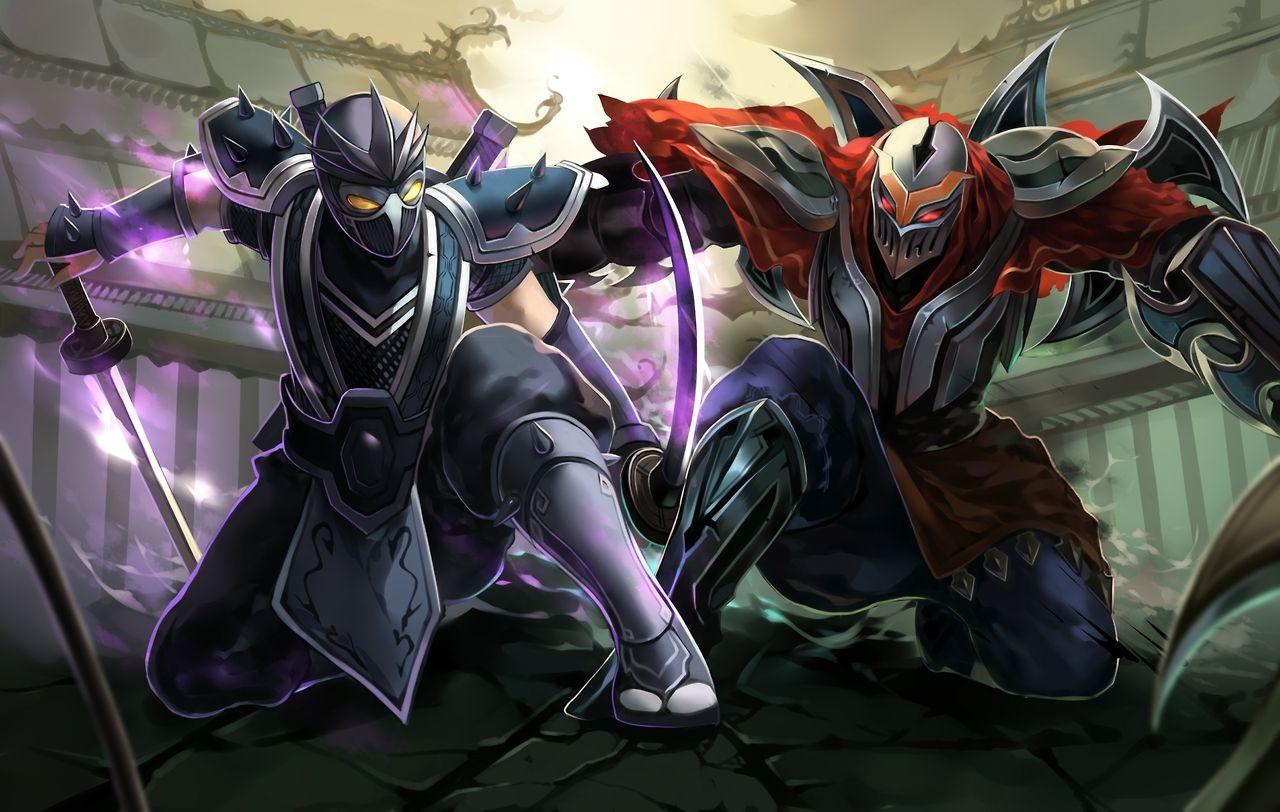 1280x812 Shen and Zed of Legends Wallpaper