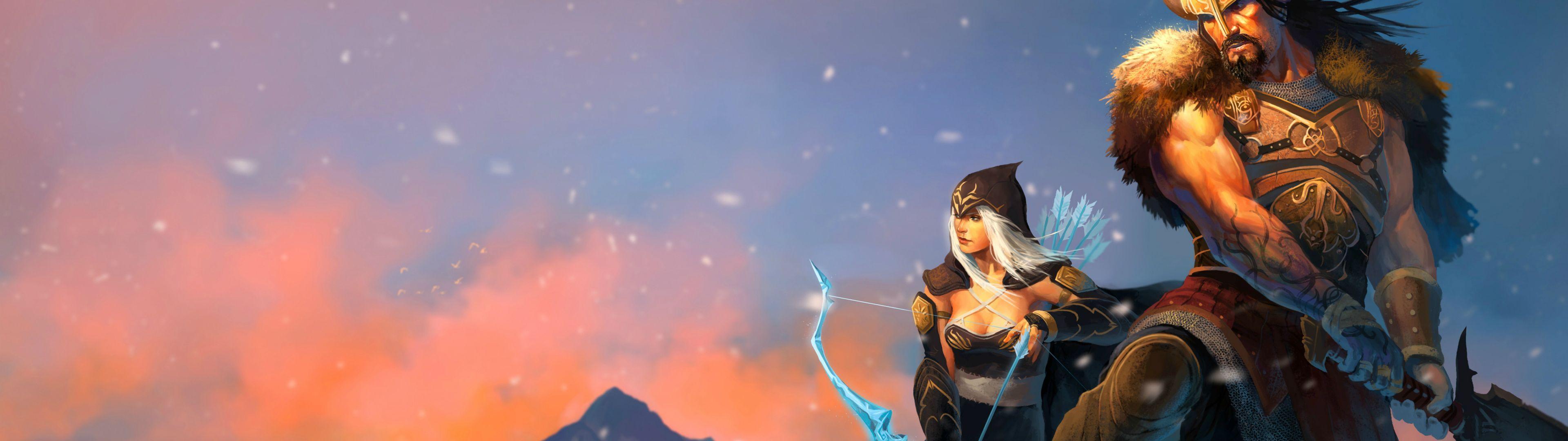 3840x1080 Dual League Wallpaper
