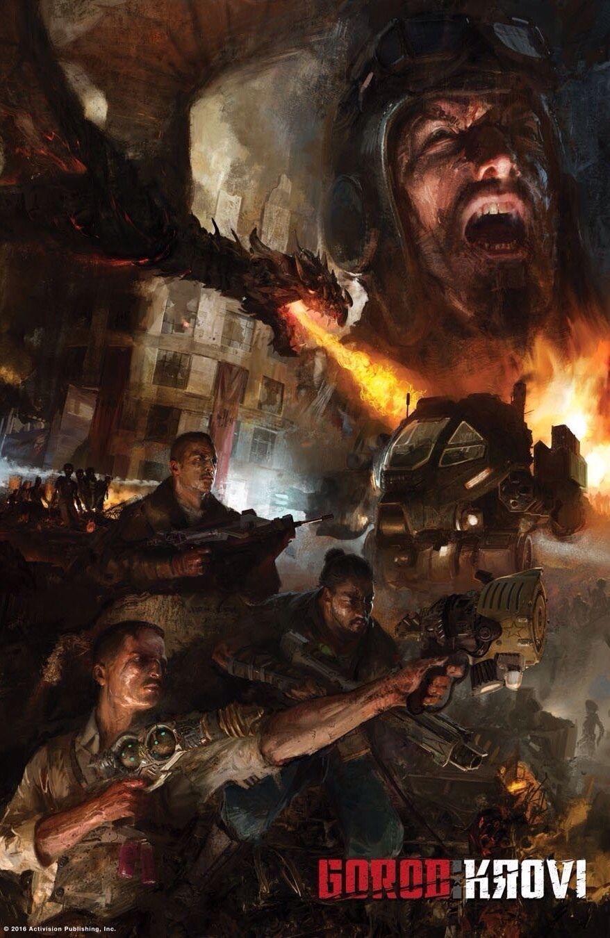 878x1350 Call of Duty Black Ops 3 Zombie Poster Gorod Krovi. Call of duty