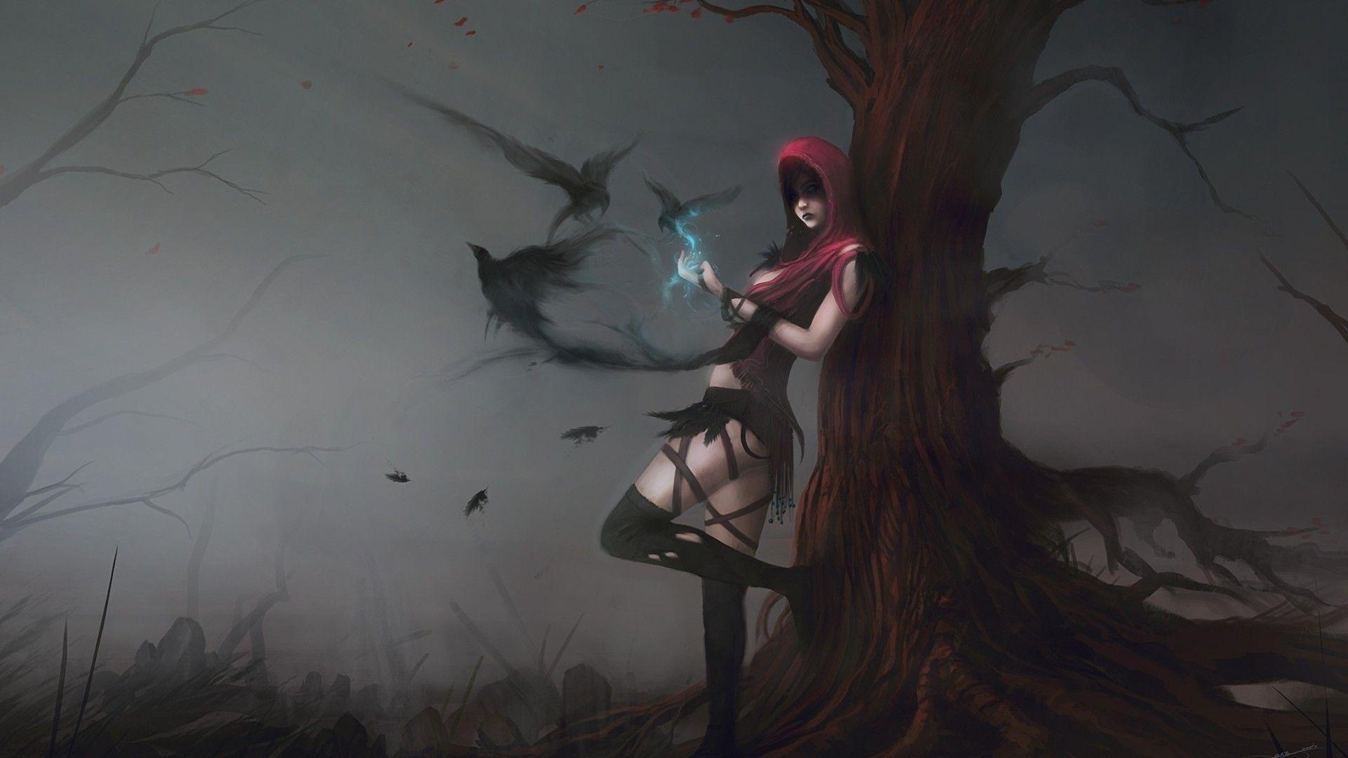 1920x1080 Morrigan from Dragon Age: Origins (1920x1080)