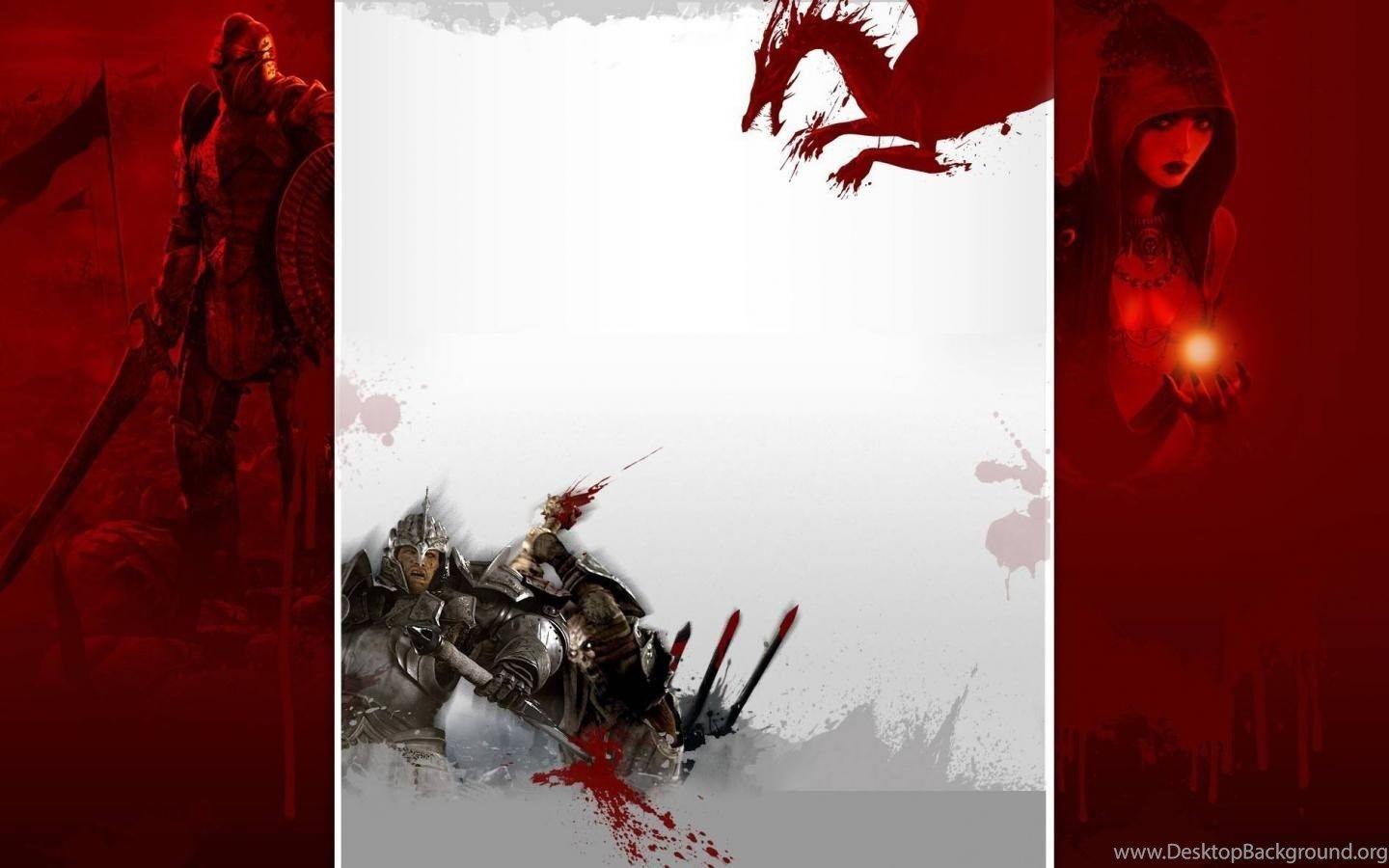 1440x900 Morrigan Red Dragon Age Origins Wallpaper Desktop Background
