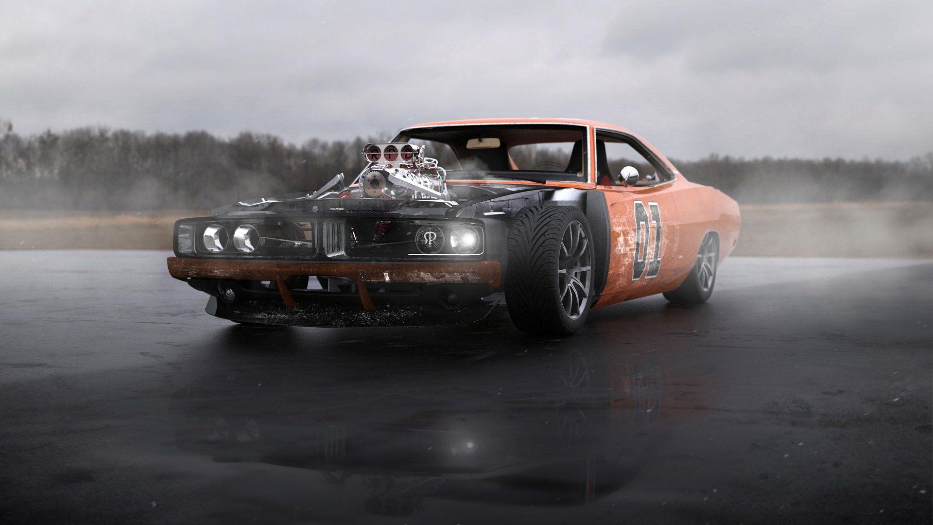 1920x1080 Free download 1969 Dodge Charger General Lee HD Wallpaper