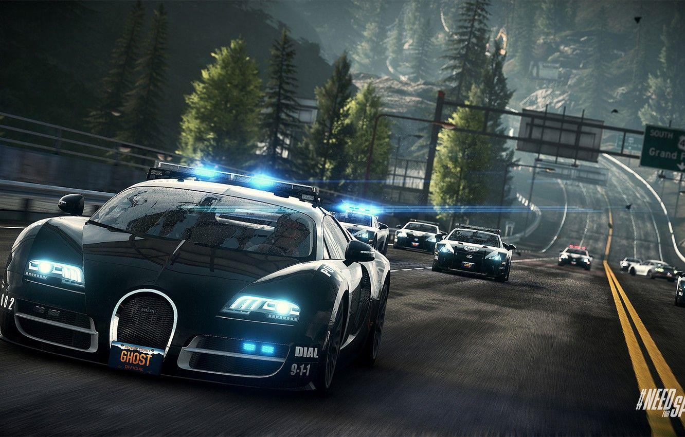 1332x850 Wallpaper Bugatti Veyron, Police, Interceptor, NFS Rivals