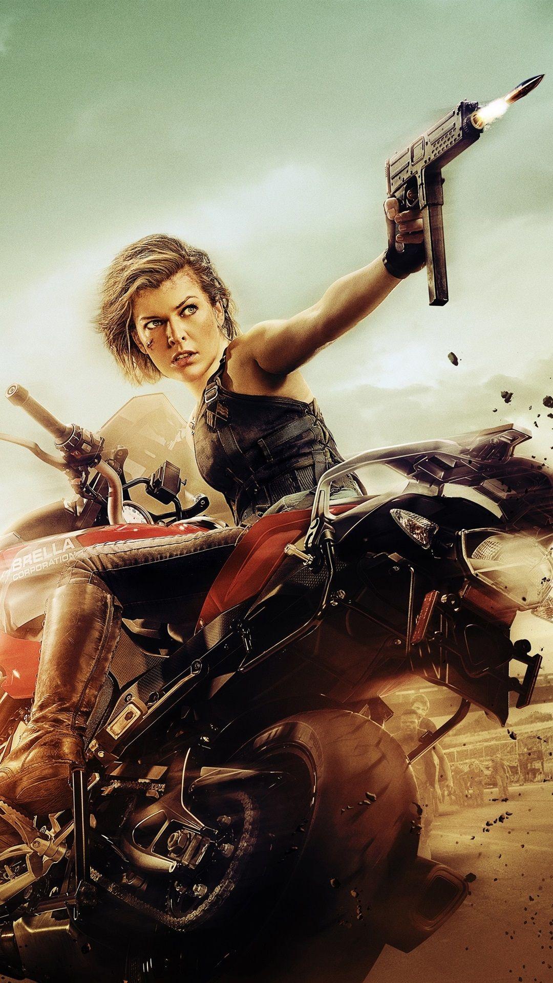 1080x1920 Milla Jovovich, Resident Evil 1080x1920 IPhone 8 7 6 6S Plus