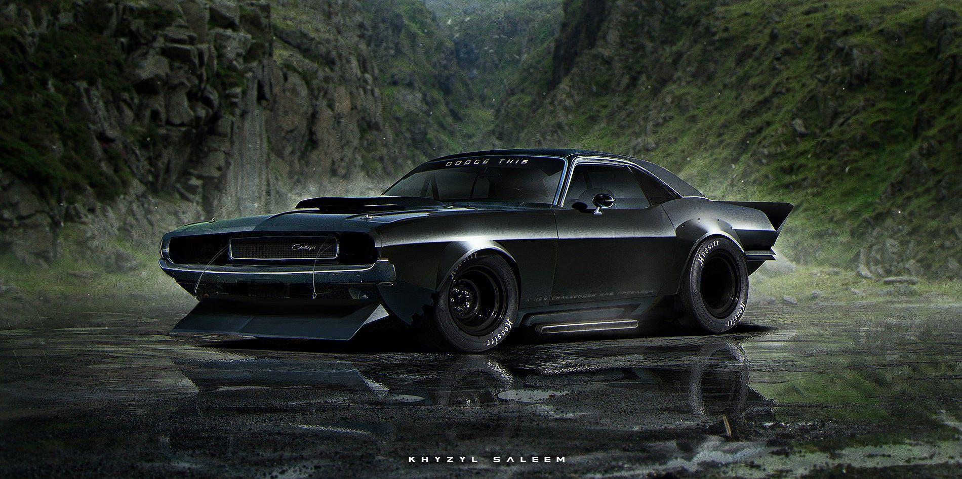 1900x947 1960s Mustang Dodge Challenger And Corvette Hd Sting Ray Rendered