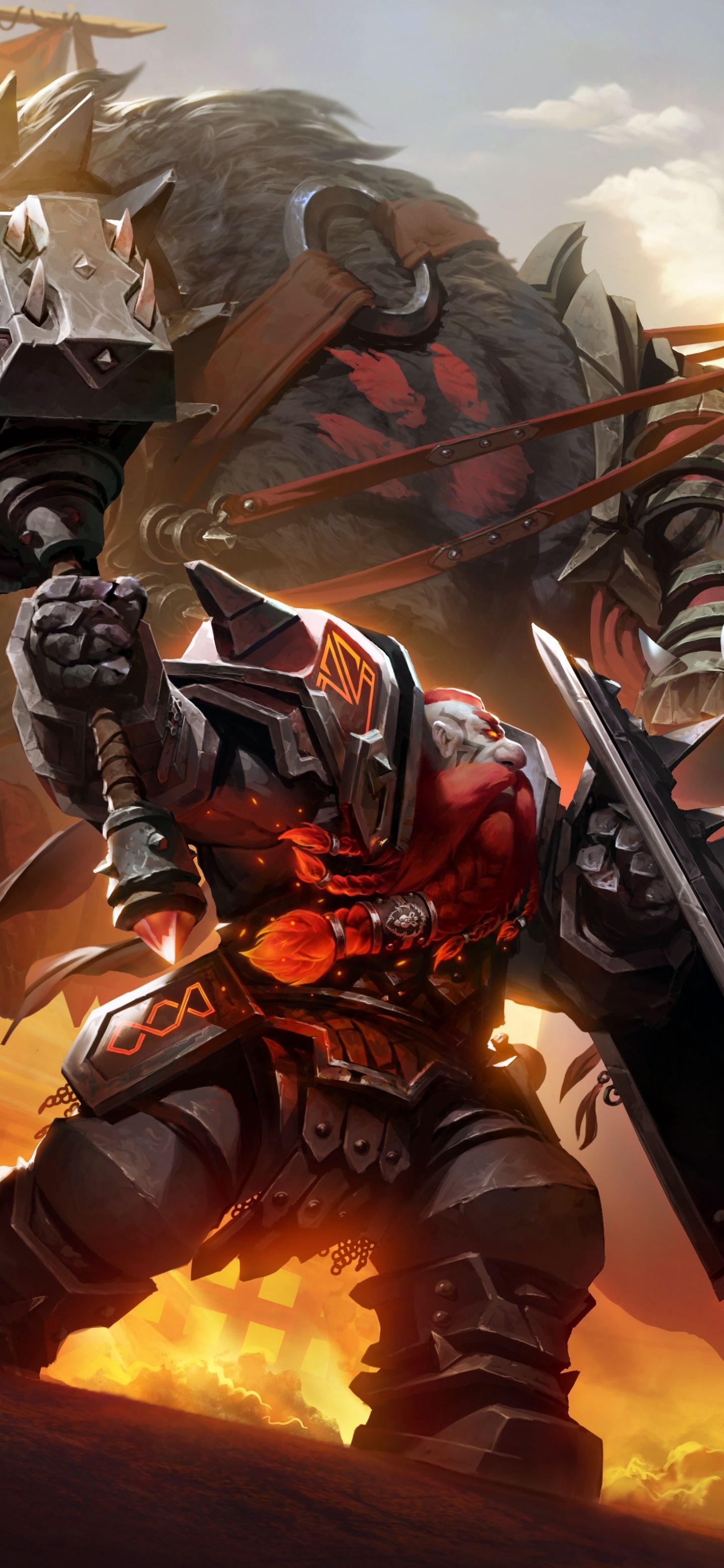 1440x3120 Phone wallpaper: Dwarf, Video Game, World Of Warcraft: Battle For Azeroth, Warrior, World Of Warcraft 1192320