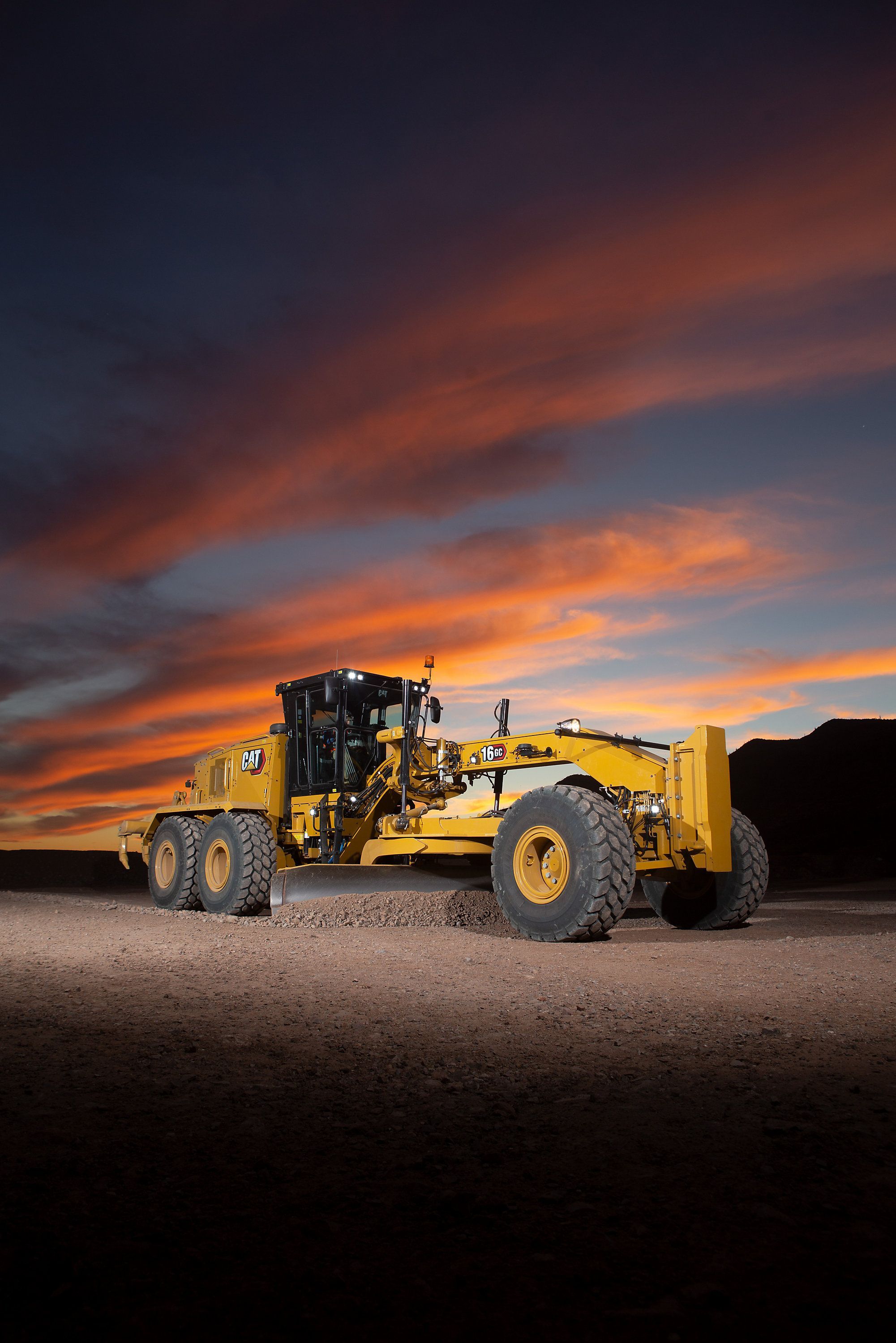 2001x3000 New Cat® 16 GC Motor Grader delivers simple, reliable and economical haul road maintenance