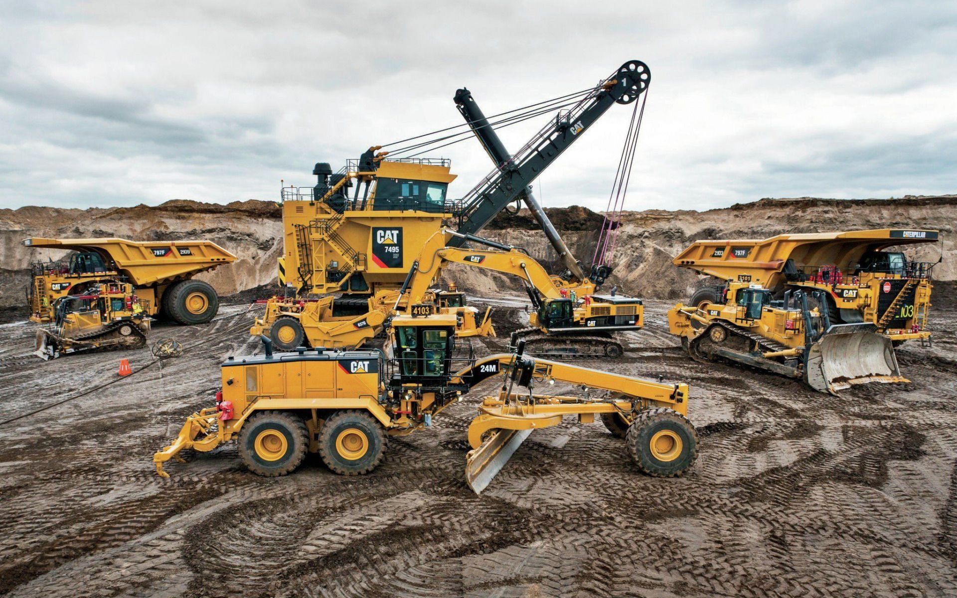 1920x1200 Motor Grader Wallpaper