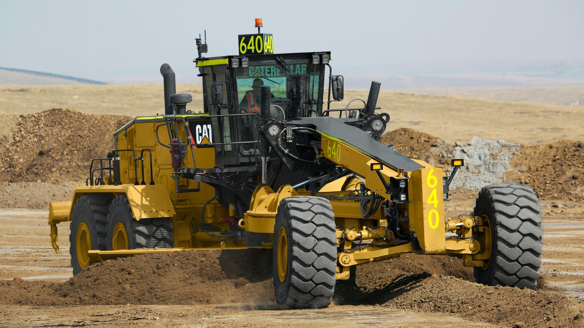 1920x1080 Caterpillar 24 Motor Grader for Construction and Maintenance of Mine Roads From: Caterpillar. For Construction Pros