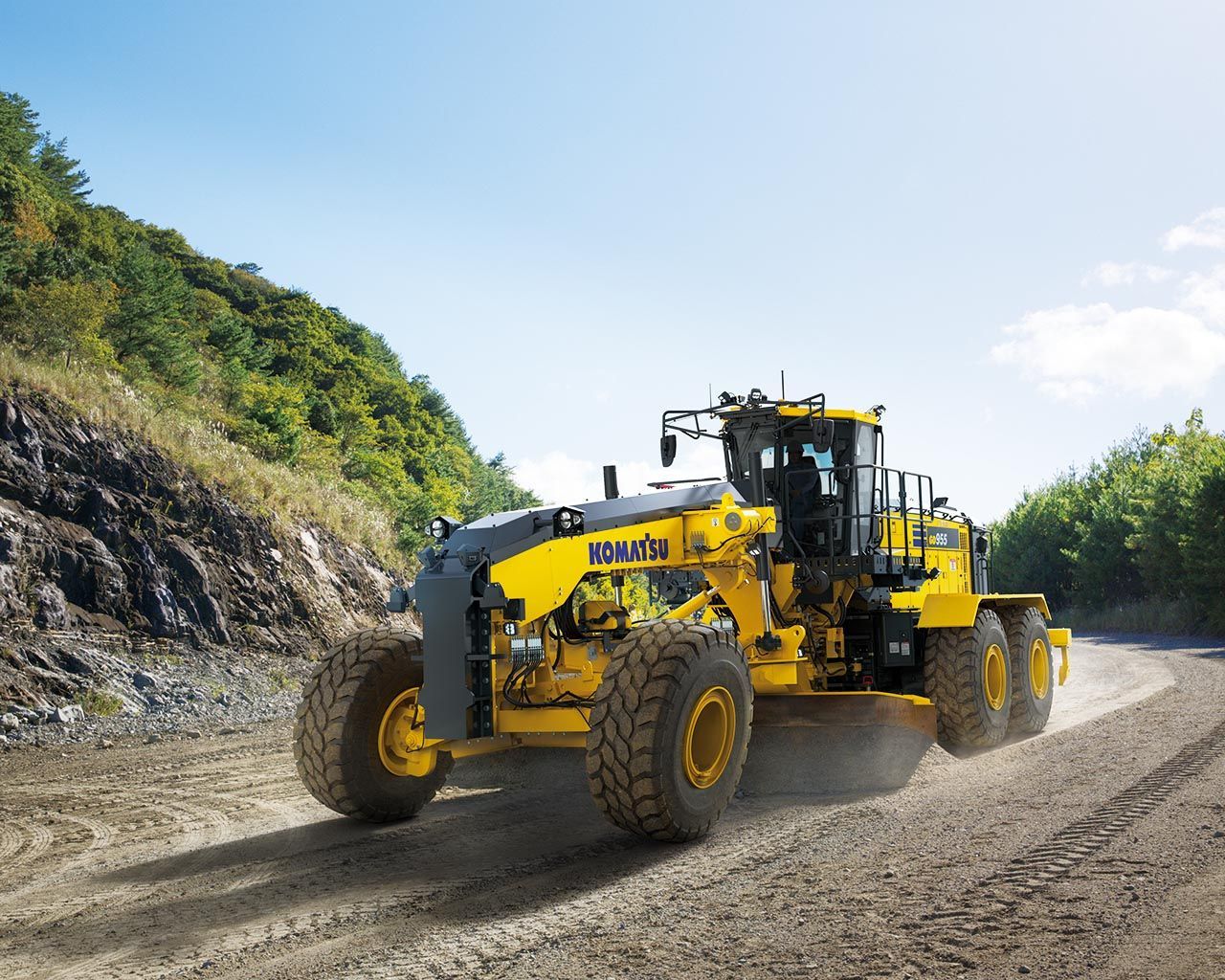 1280x1024 Komatsu Introduces GD955 7 Motor Grader To North American Market