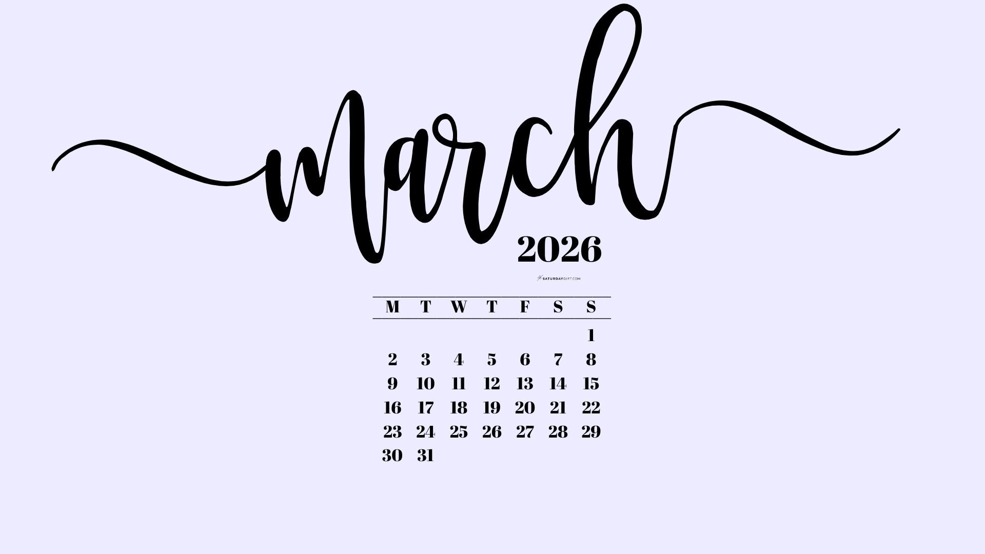 1920x1080 March Desktop Background