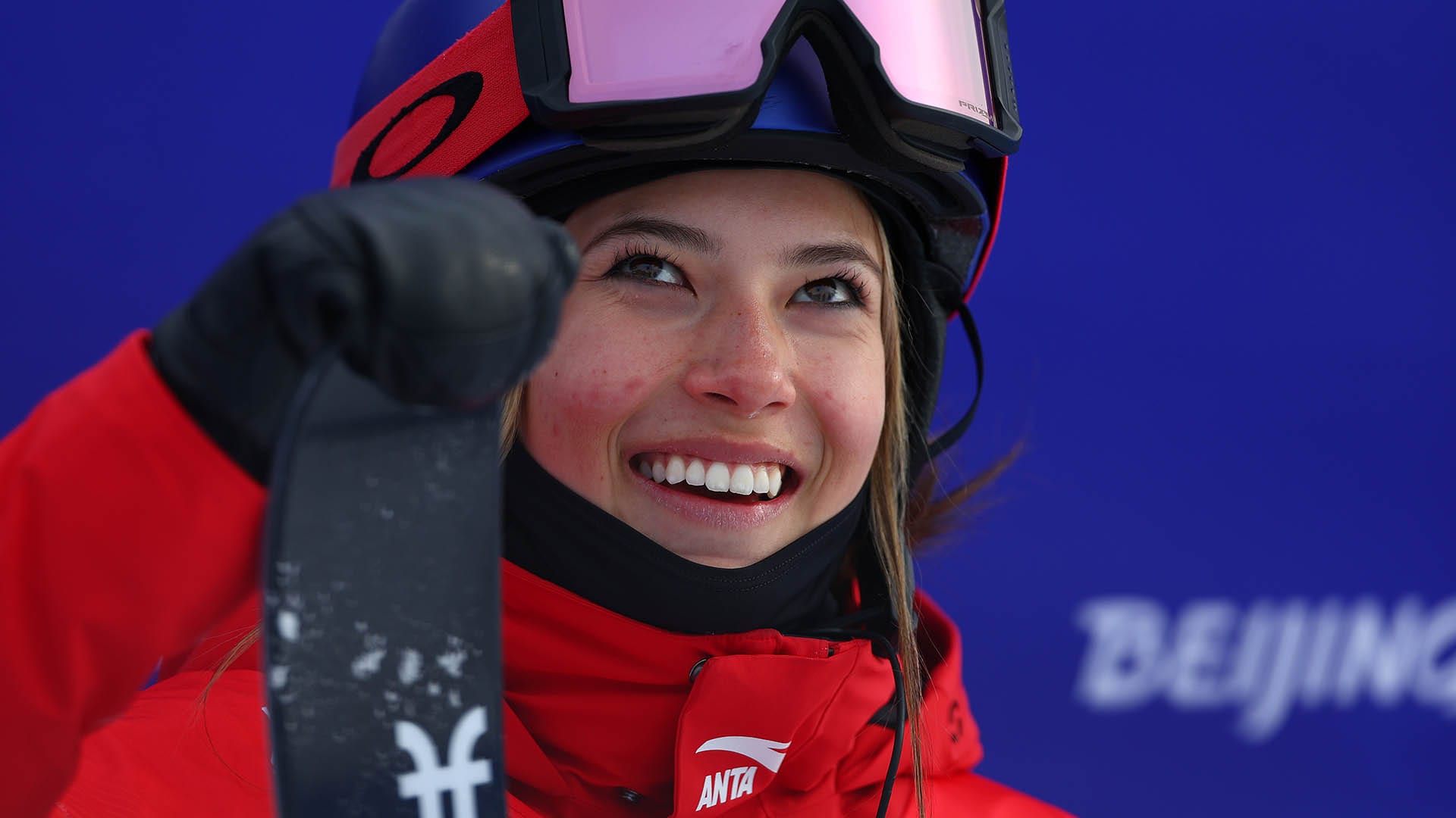 1920x1080 Eileen Gu top seed in ski halfpipe qualifying. KGET 17 News