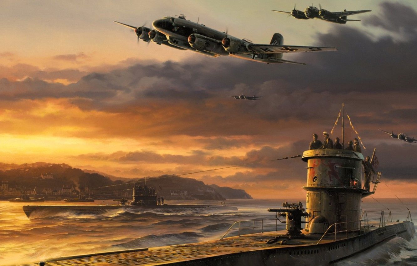 1332x850 U Boat Wallpaper