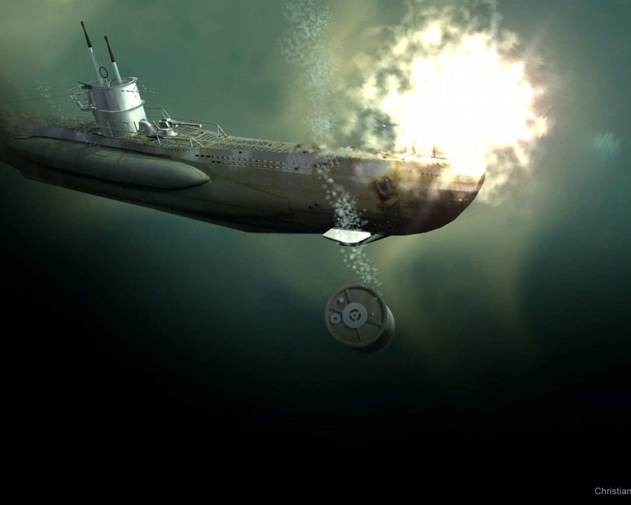 1280x1024 U Boat Wallpaper