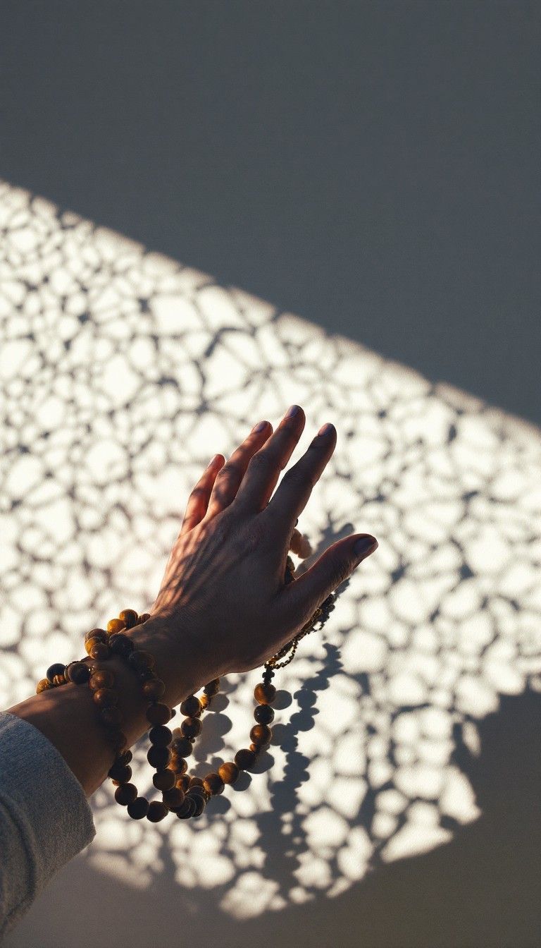 768x1344 Free Holding Prayer Beads Image, Beads, Hands