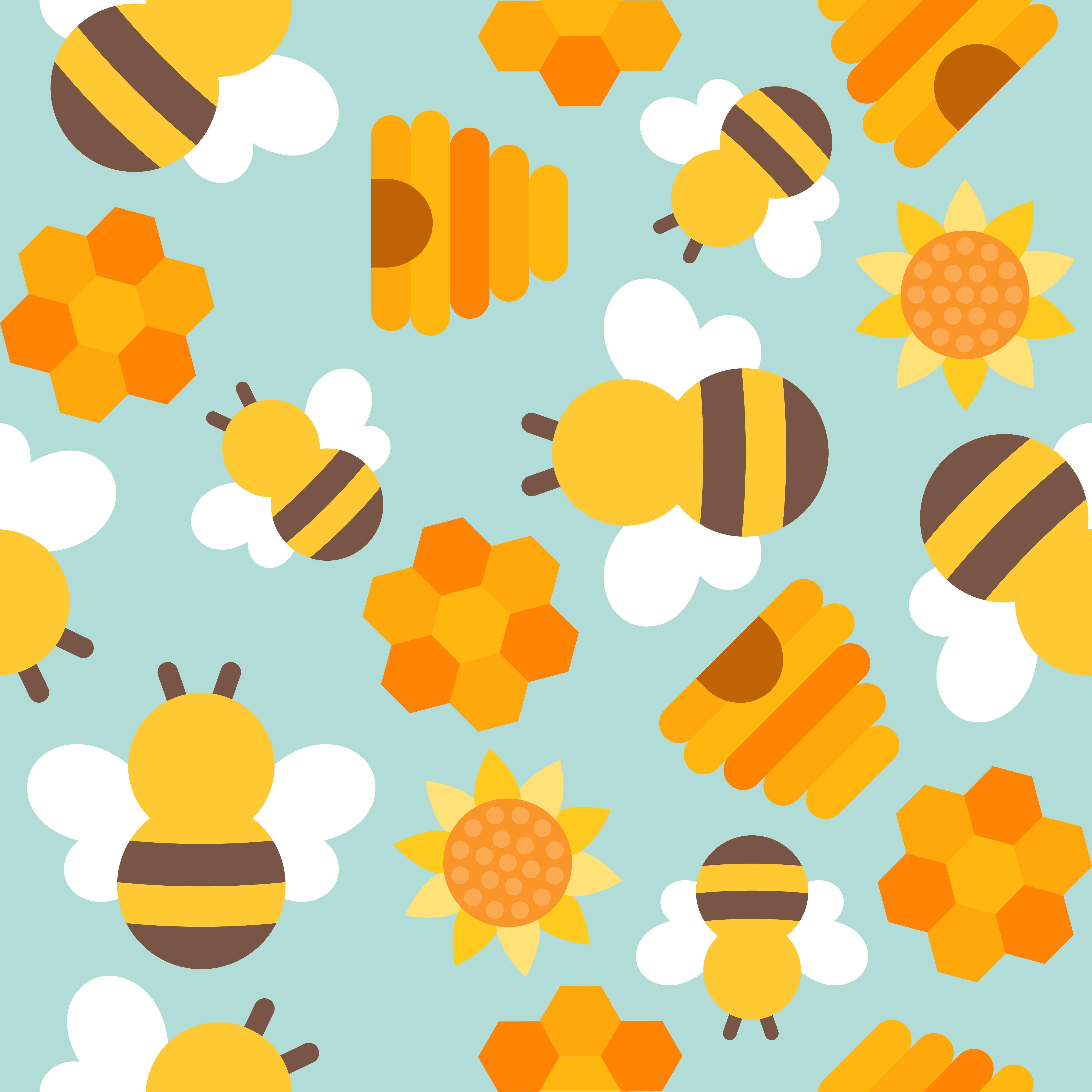 10 Honey Bee Patterns Cute Bee Cute Patterns Wallpape - vrogue.co