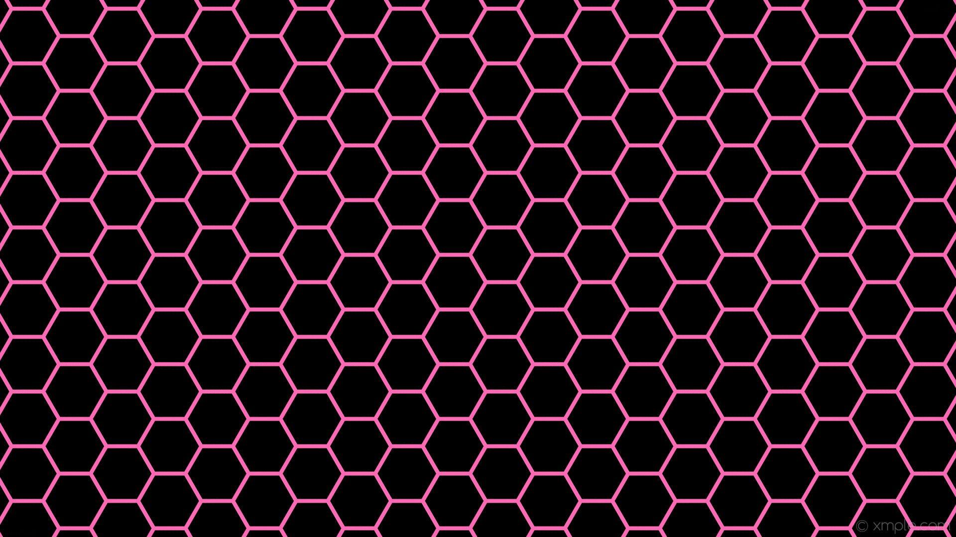 1920x1080 Black Honeycomb Wallpaper