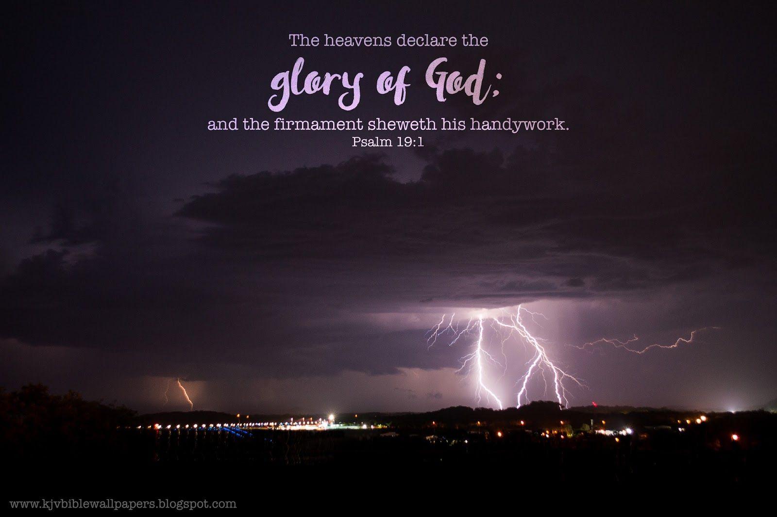 1600x1066 KJV Bible Wallpaper: The Heavens Declare 19:1