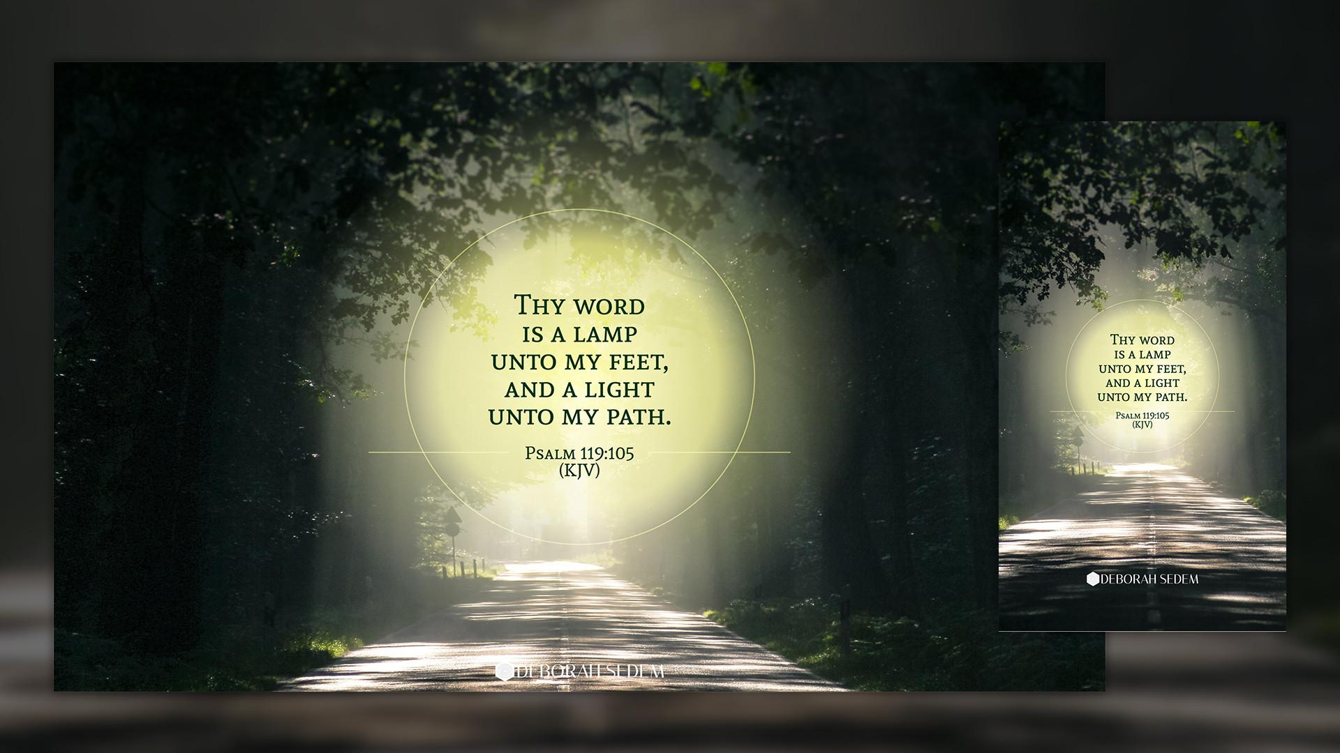 1920x1080 Psalm 119:105 Wallpaper