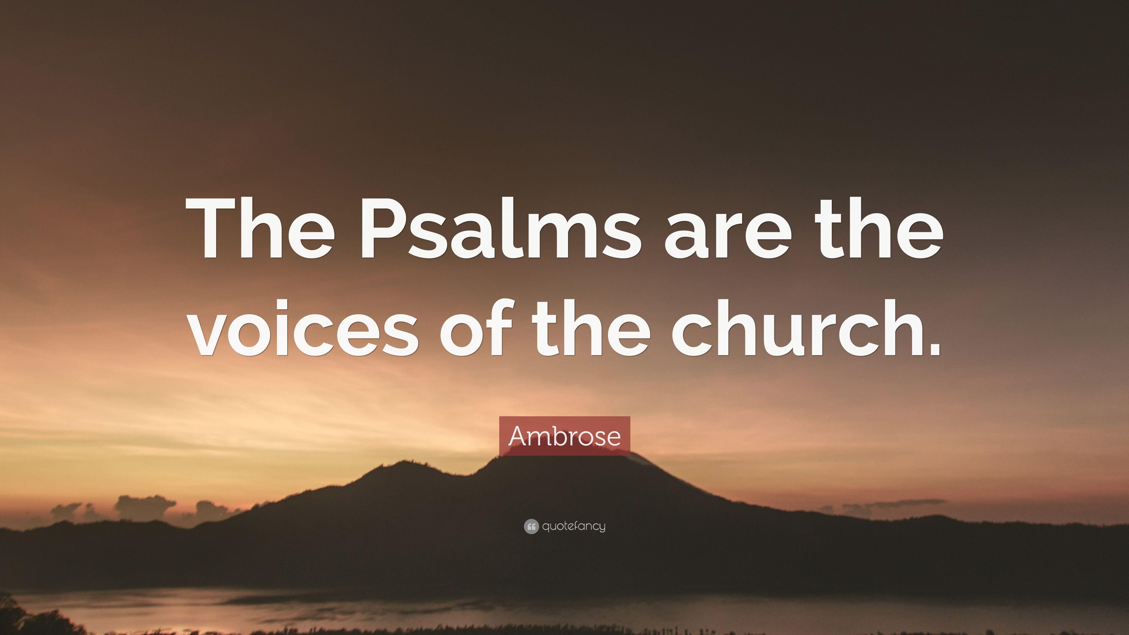 3840x2160 Ambrose Quote: “The Psalms are the voices of the church.” 7