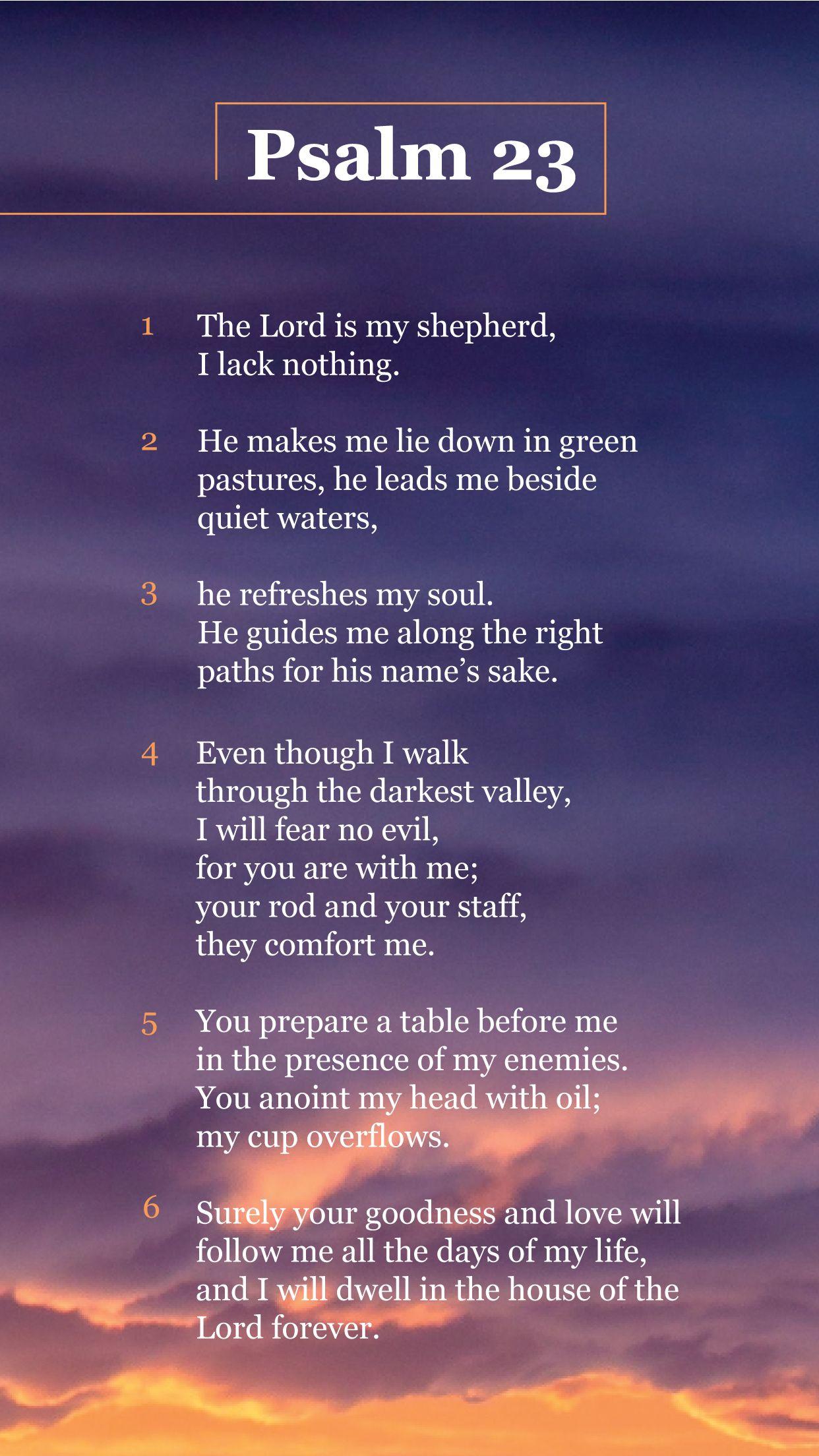 1242x2208 Psalm 23 Wallpaper