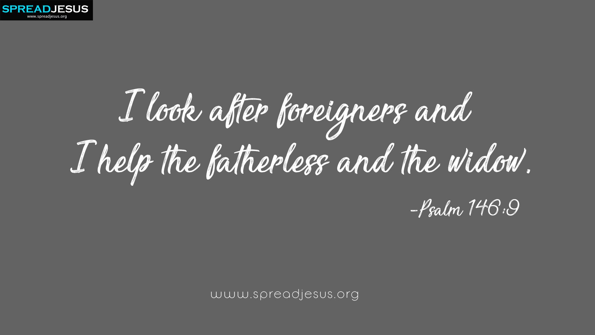 1920x1080 Bible Quotes HD Wallpaper Psalm 146:9 Free Download