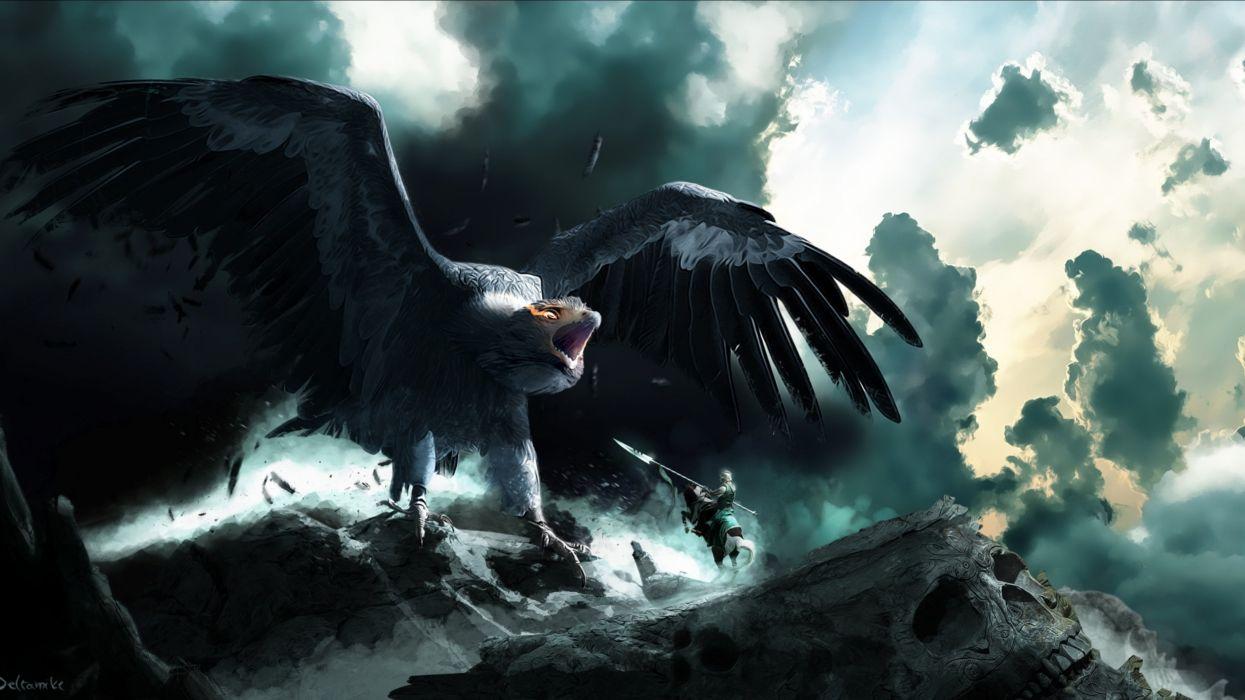 1245x700 Fantasy bird art artistic creature wallpaperx2160