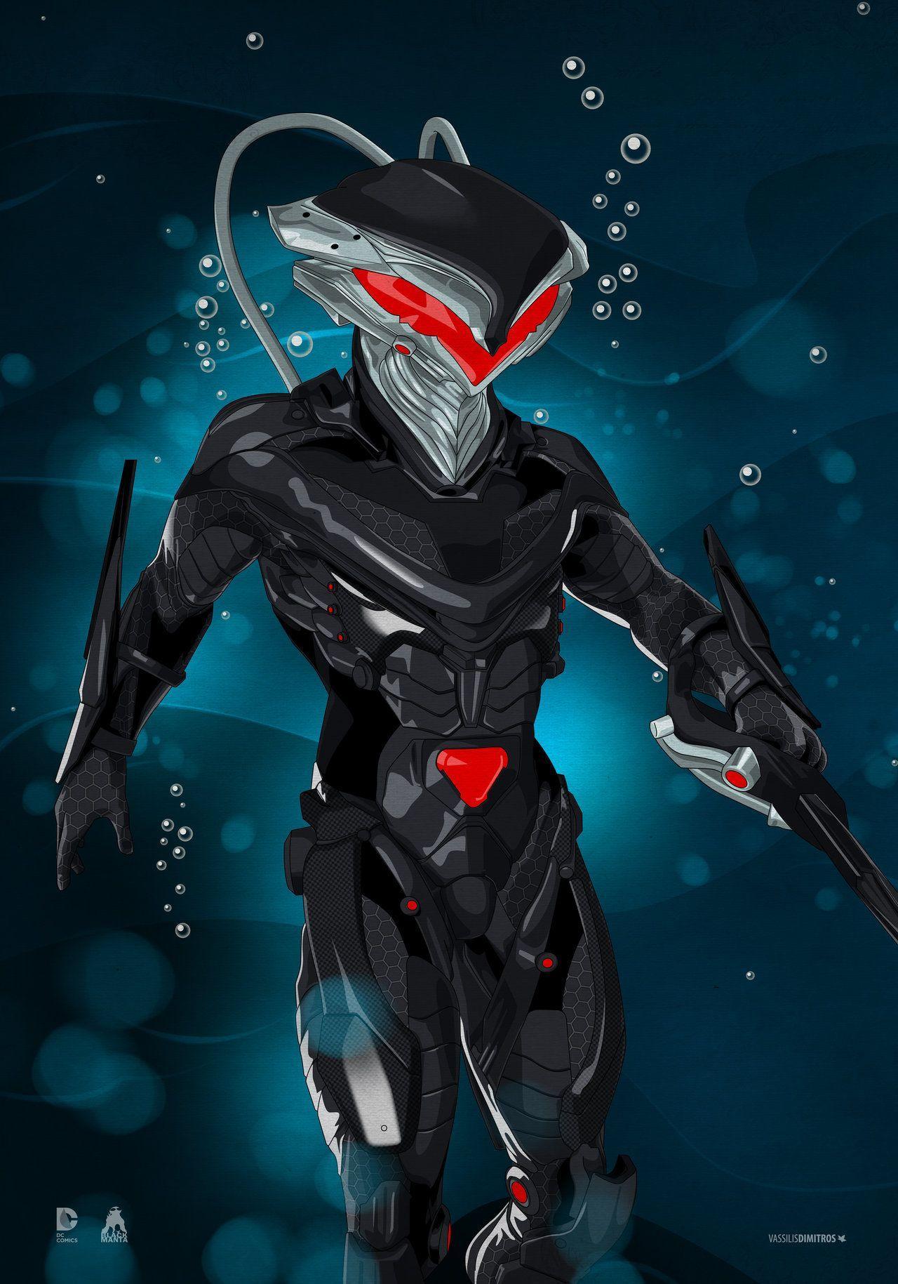 1280x1829 Black Manta Wallpaper