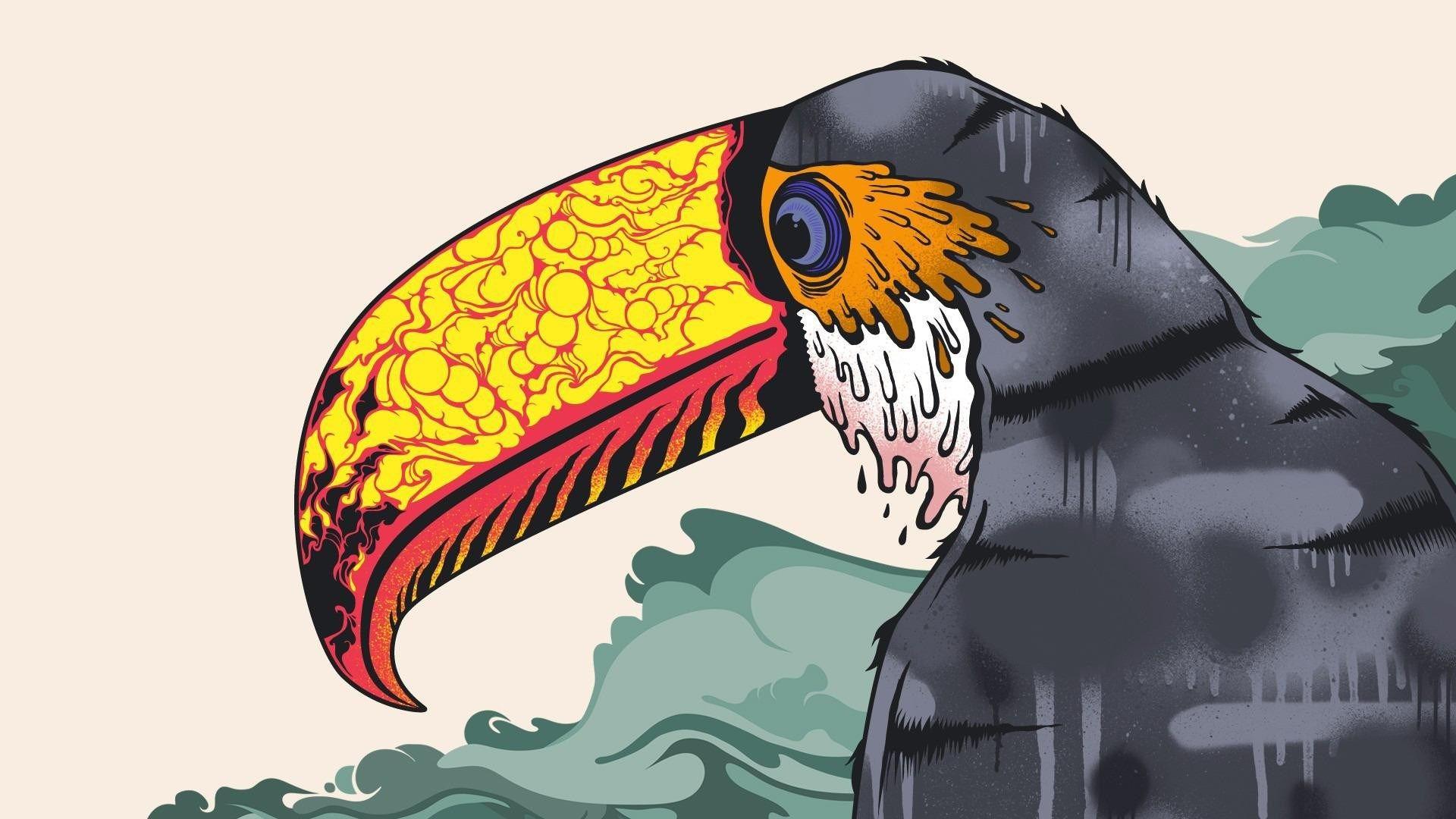 1920x1080 Toucan Bird Art