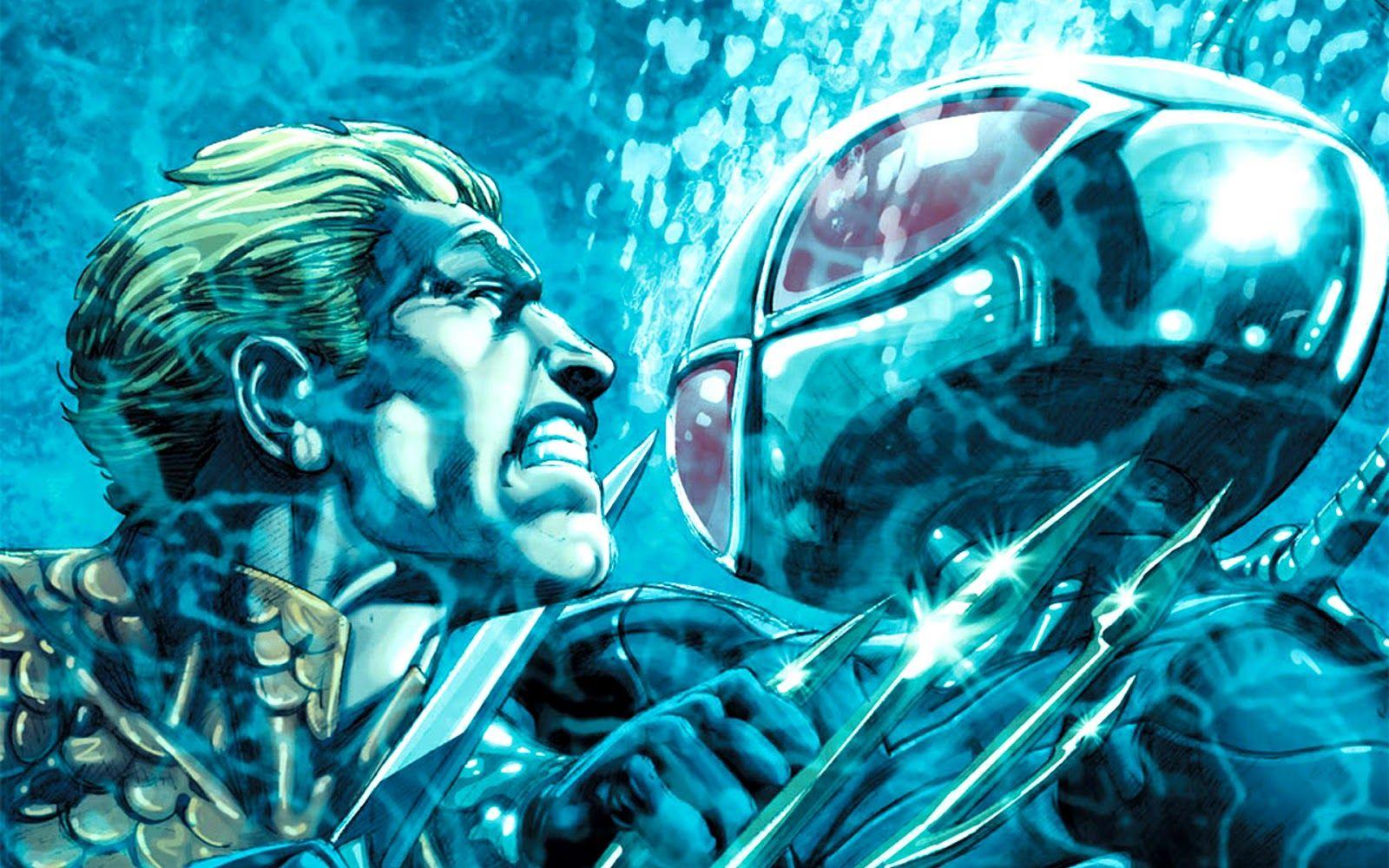 1600x1000 Comic Wallpaper: Aquaman & Black Manta (Comic Wallpaper)