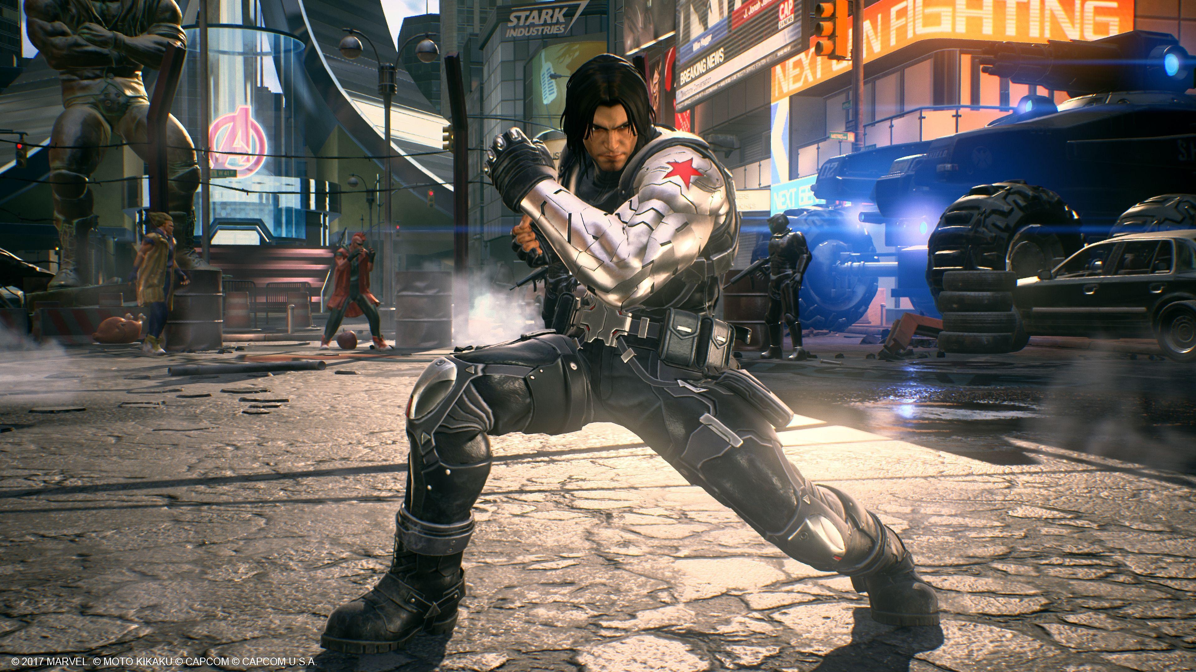 3840x2160 Marvel Vs Capcom Infinite Bucky Wallpaper