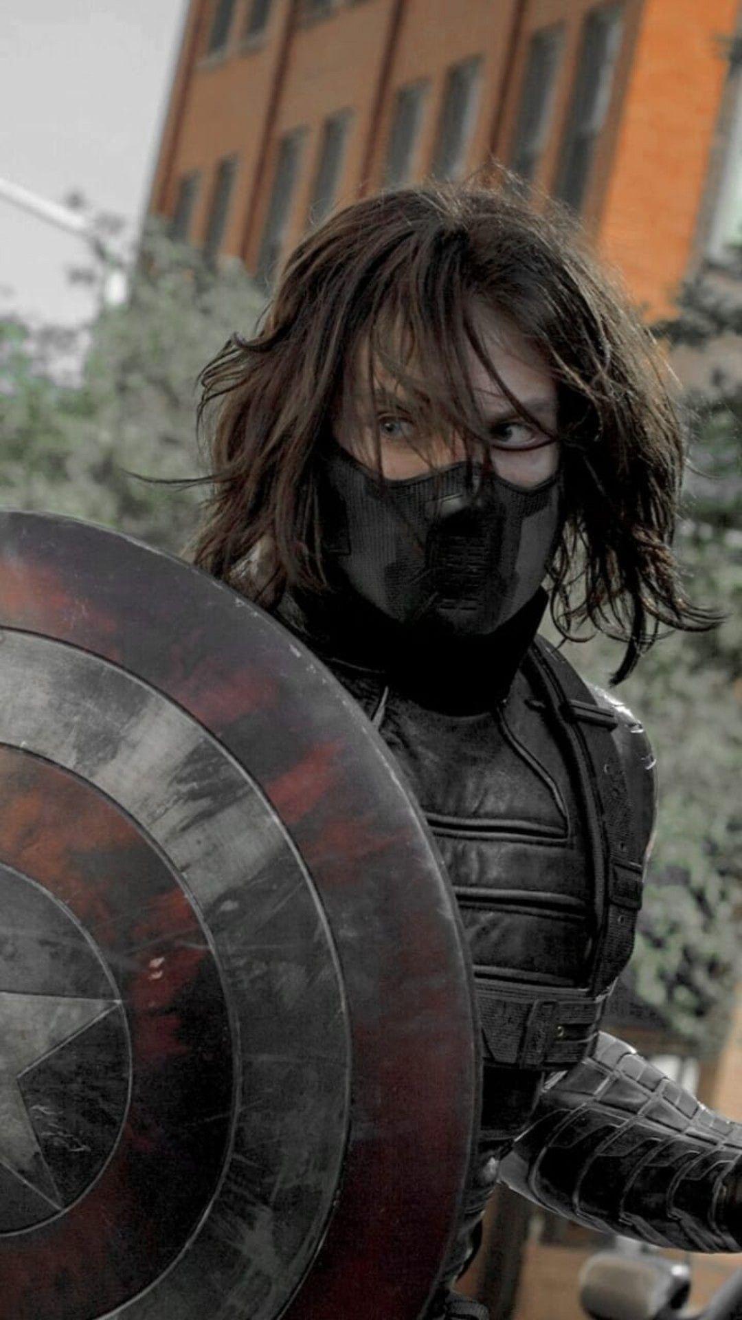 1080x1920 Winter Soldier Bucky Barnes Lockscreen Wallpaper