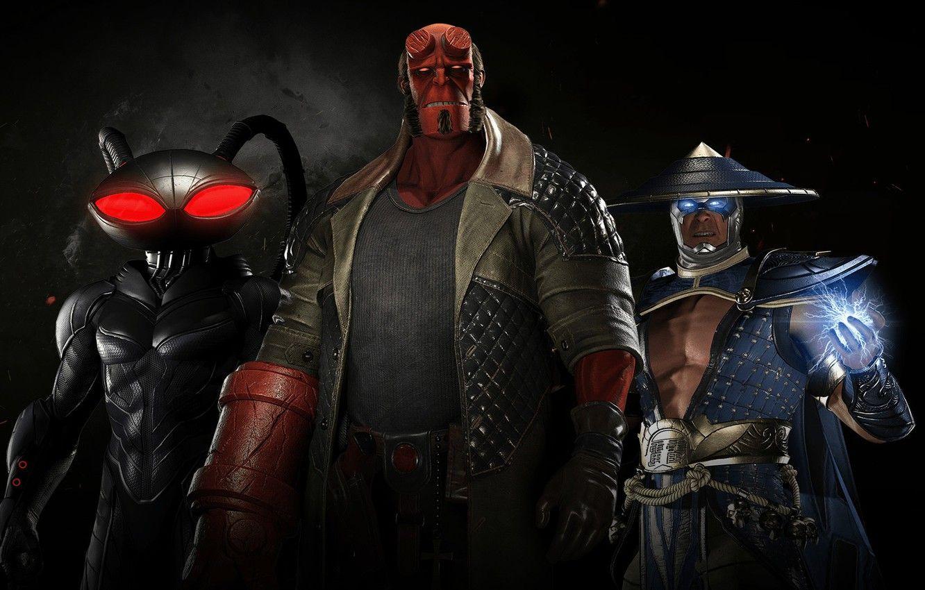 1332x850 Wallpaper game, lightning, hero, Raiden, DC Comics, god, uniform, spark, super hero, Hellboy, thunder god, Injustice Black Manta image for desktop, section игры