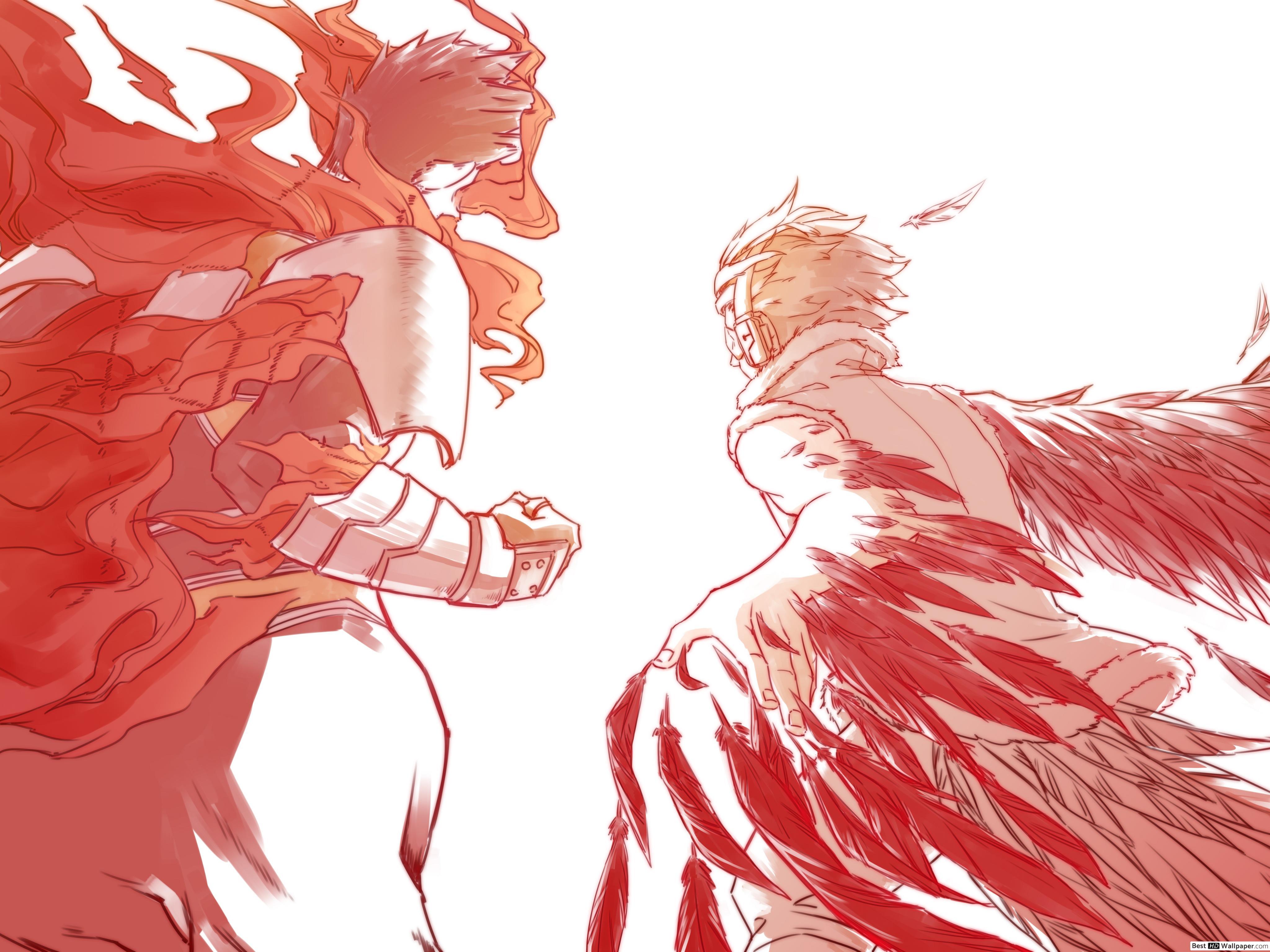 4096x3072 My Hero Academia Todoroki & Hawks HD wallpaper download