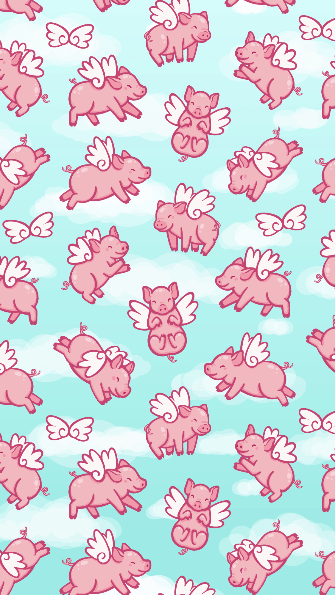 1125x2001 When Pigs Fly. iPhone Case & Cover. Pig wallpaper, Cute