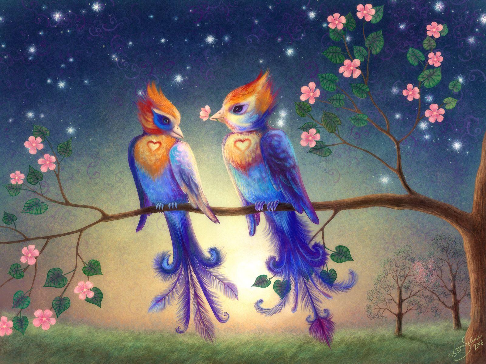 1600x1200 See Animal And Birds: loving birds wallpaper
