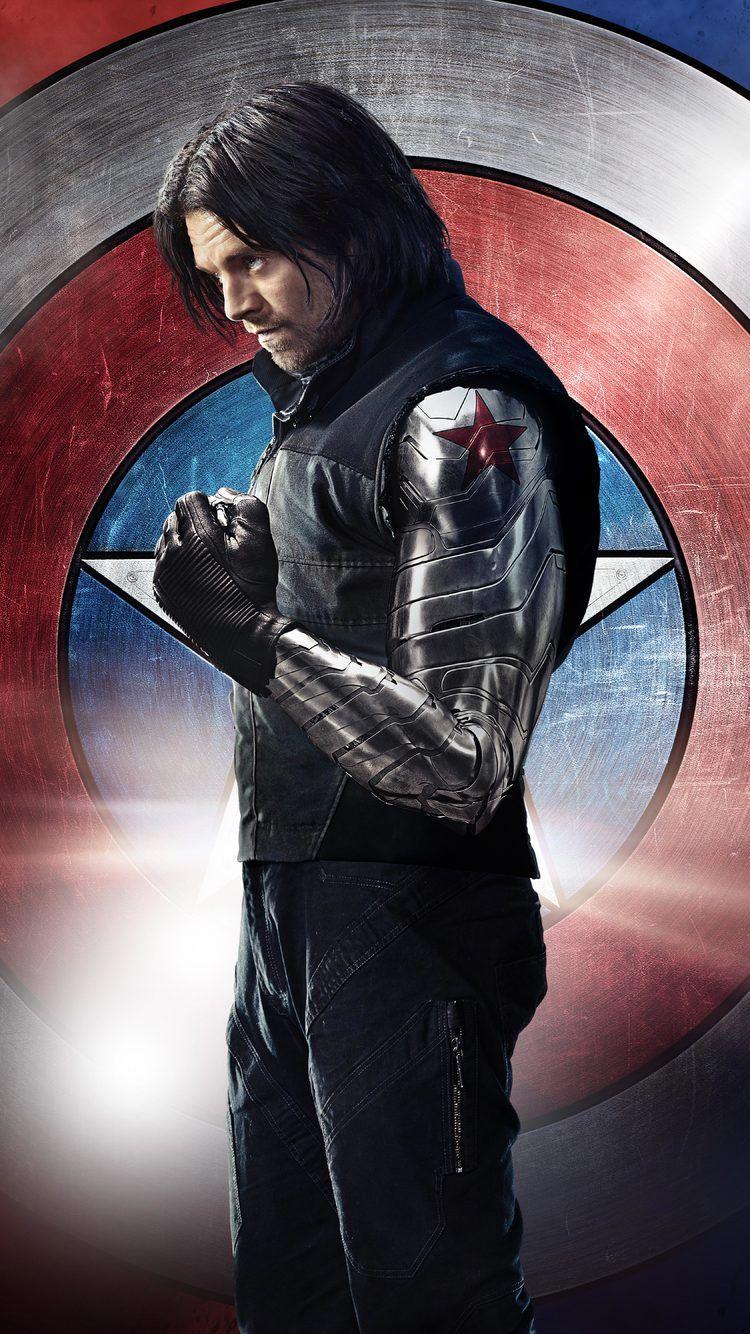 750x1334 Winter Soldier Bucky Barnes 5k iPhone iPhone 6S