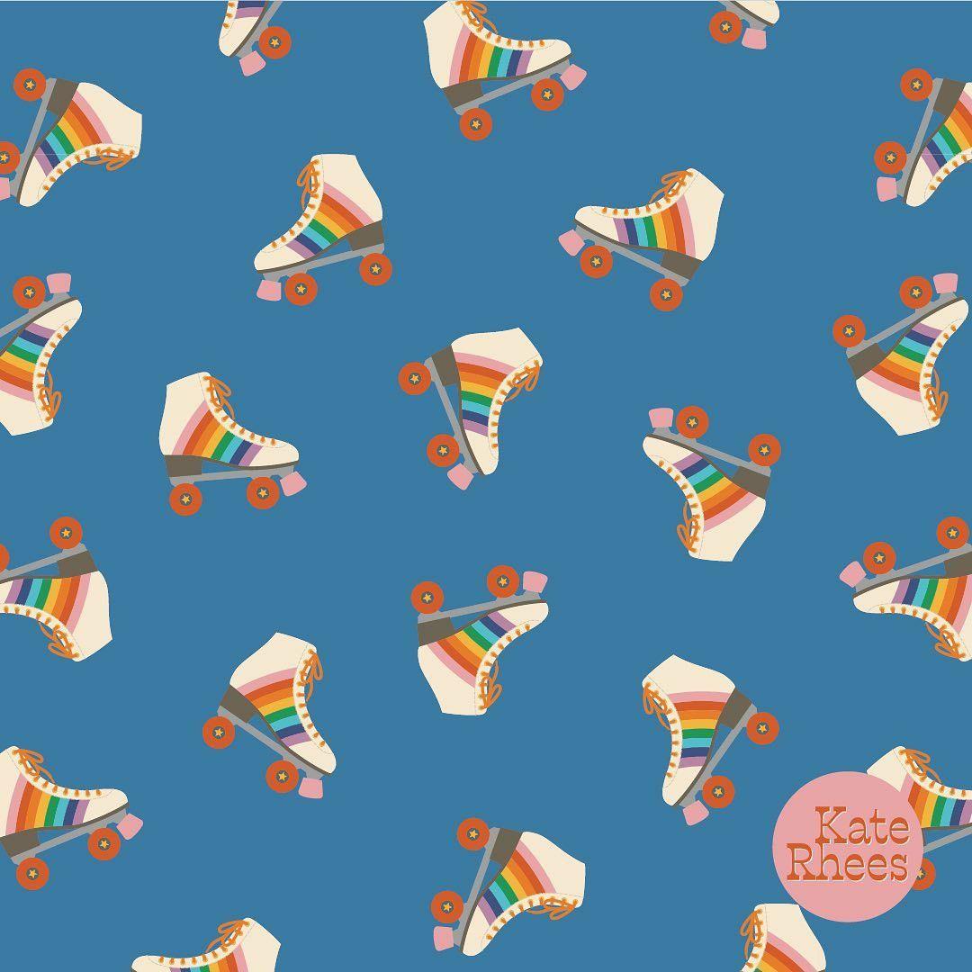 1080x1080 Roller Skates Pattern discovered