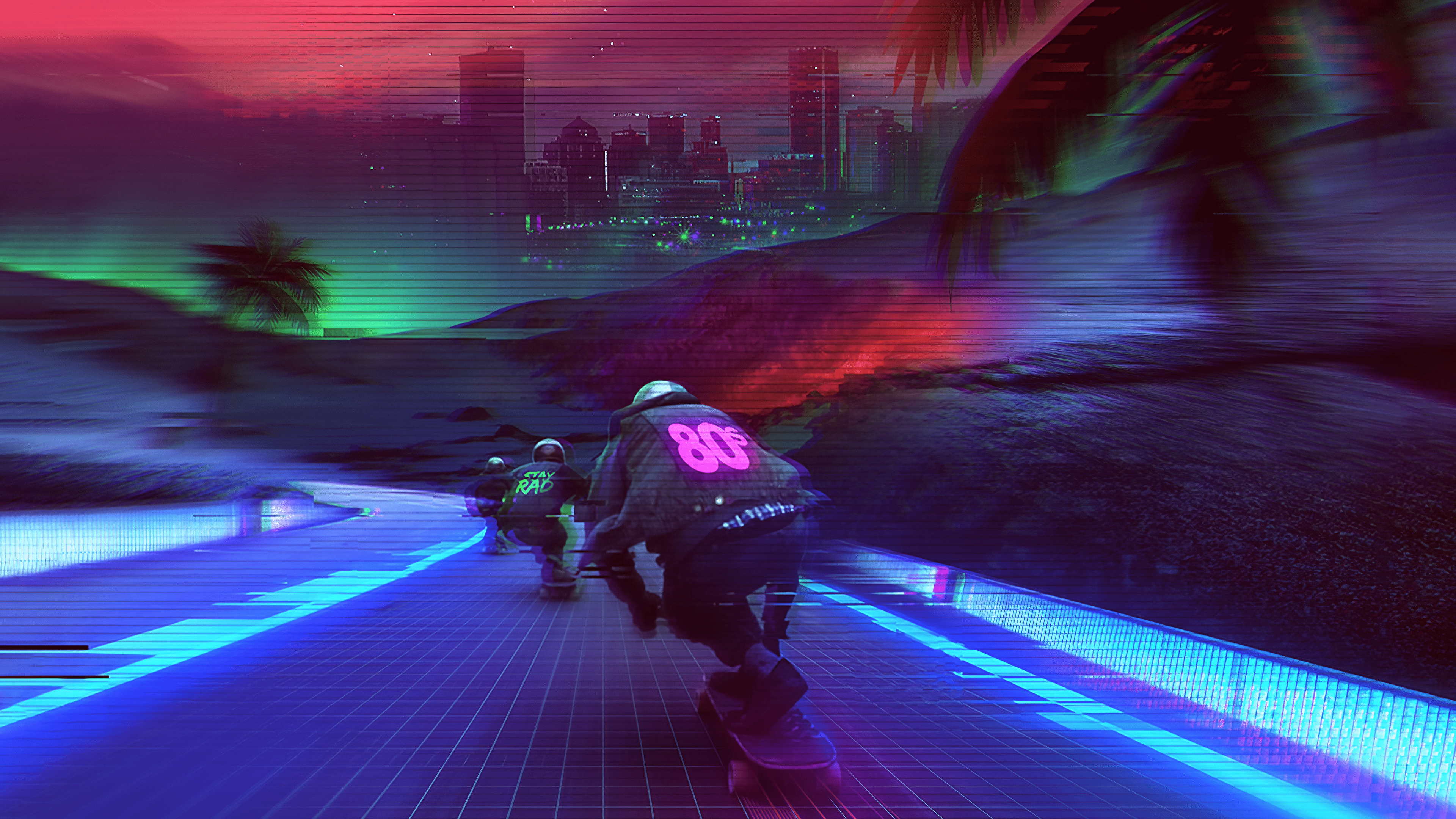 3840x2160 Midnight Longboarding by Denny Busyet [3840x2160]