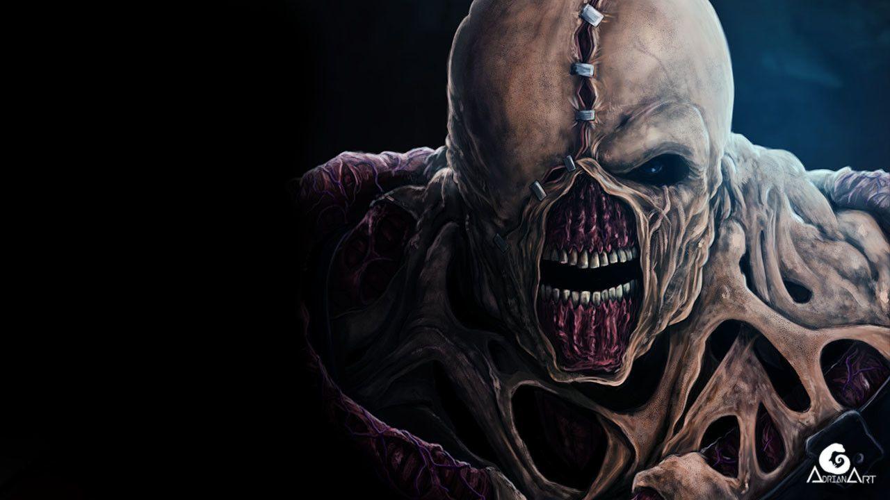 1280x720 Nemesis, Resident Evil + Speedpaint, AdrianArt