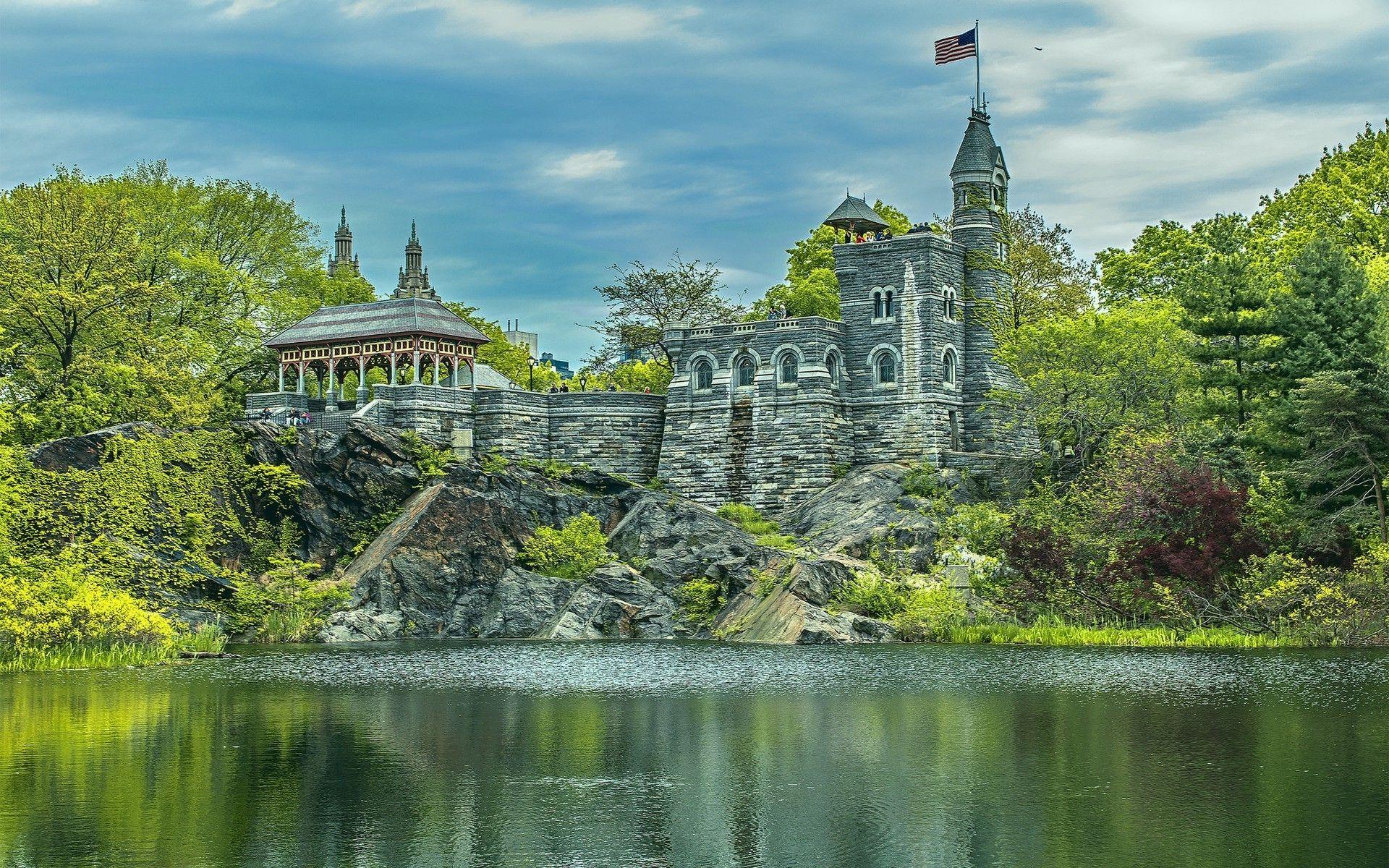 1920x1200 nature, Landscape, Stones, Park, New York City, USA, Building