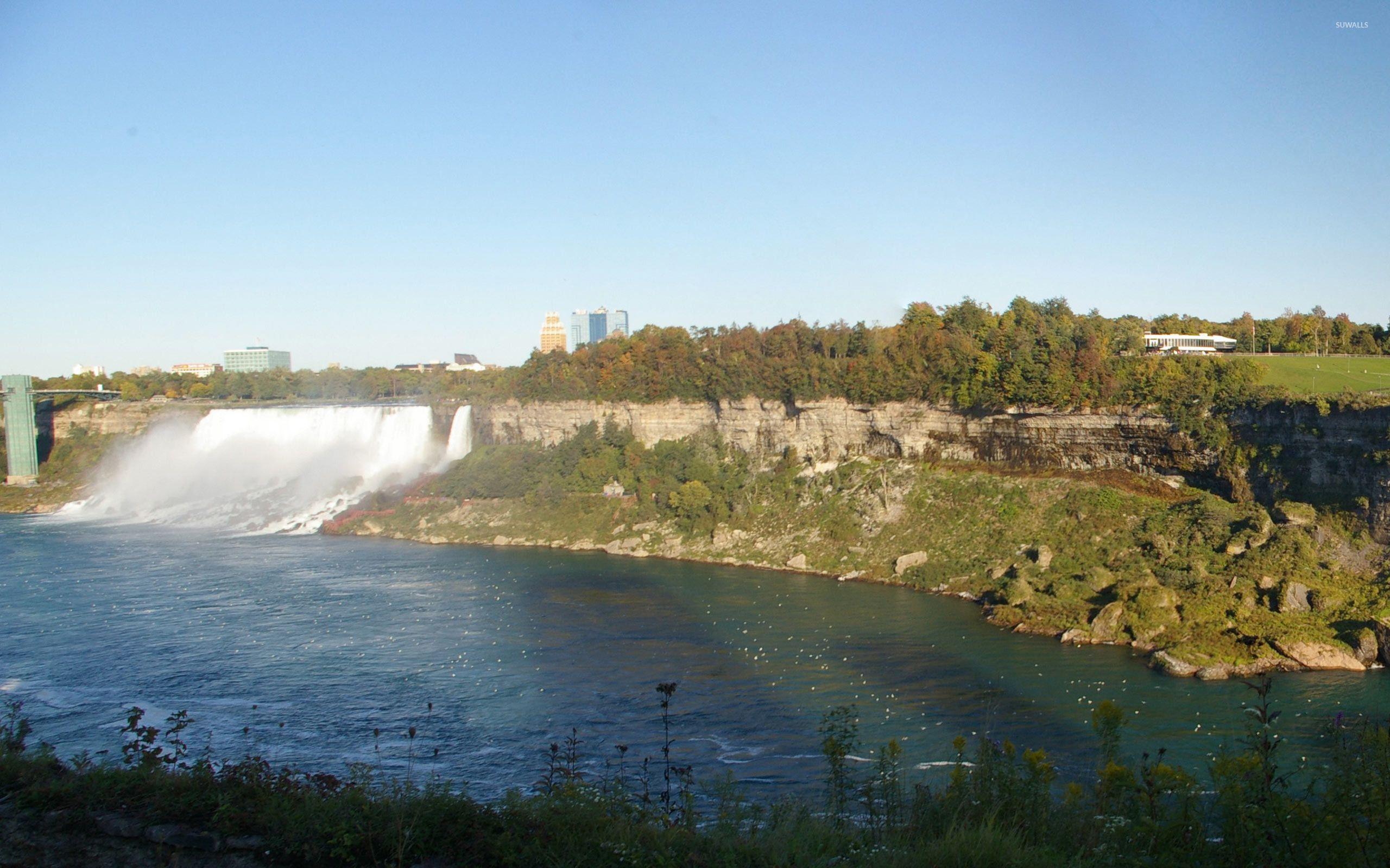 2560x1600 American Falls and Bridal Veil Falls wallpaper wallpaper