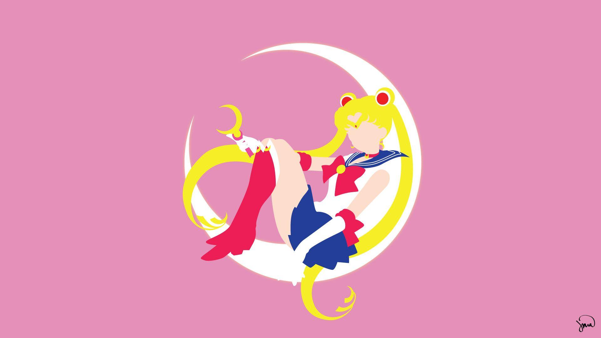 Download Pastel Sailor Moon Crescent Moon Digital Art Wallpaper  Wallpapers com