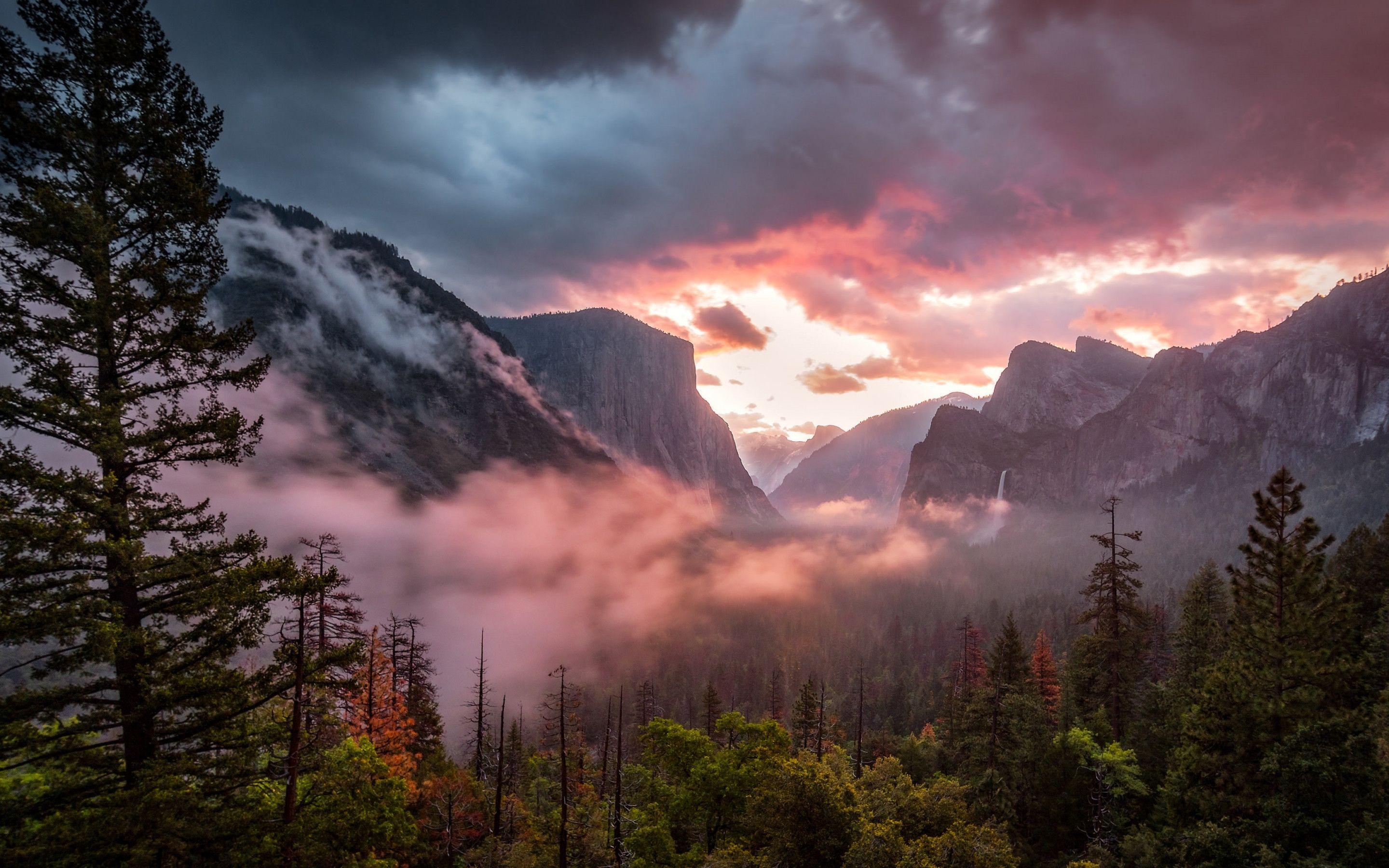 2880x1800 Download wallpaper: Landscape from Yosemite National Park 2880x1800