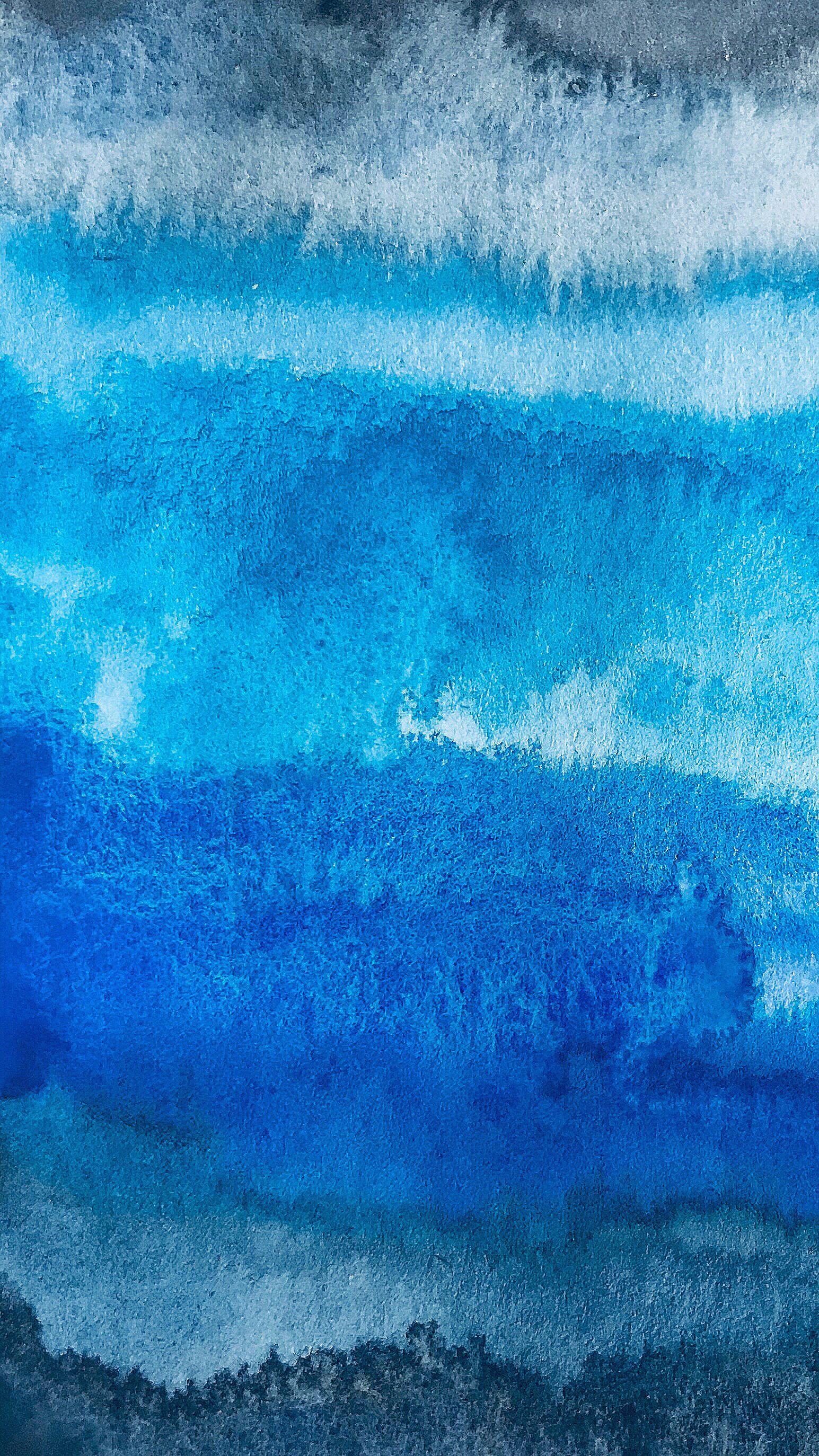 1545x2748 Biển xanh sâu, Hình nền iPhone, Hình nền, Sóng - Màu nước