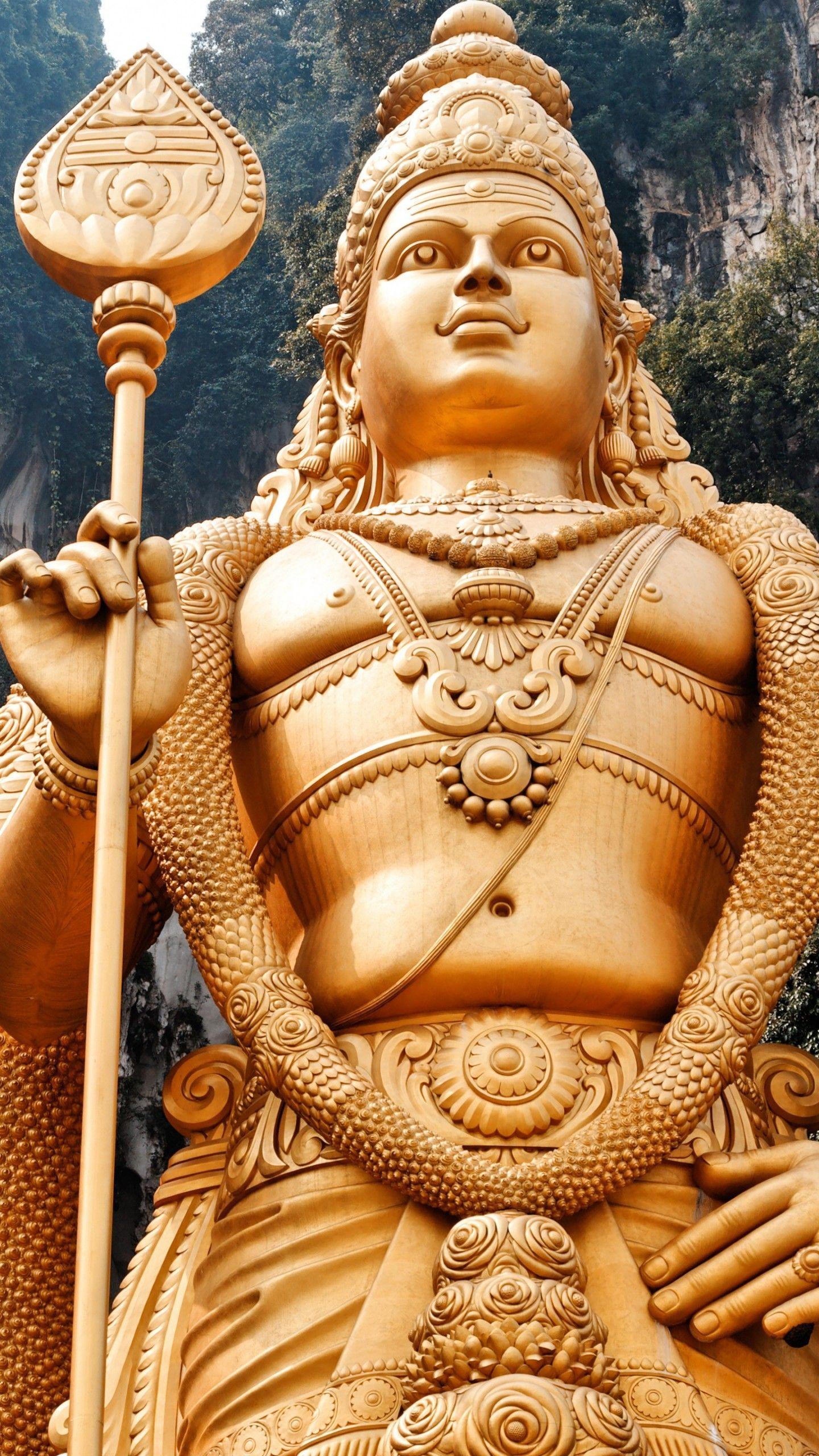 1440x2560 Wallpaper Lord Murugan Statue, Malaysia