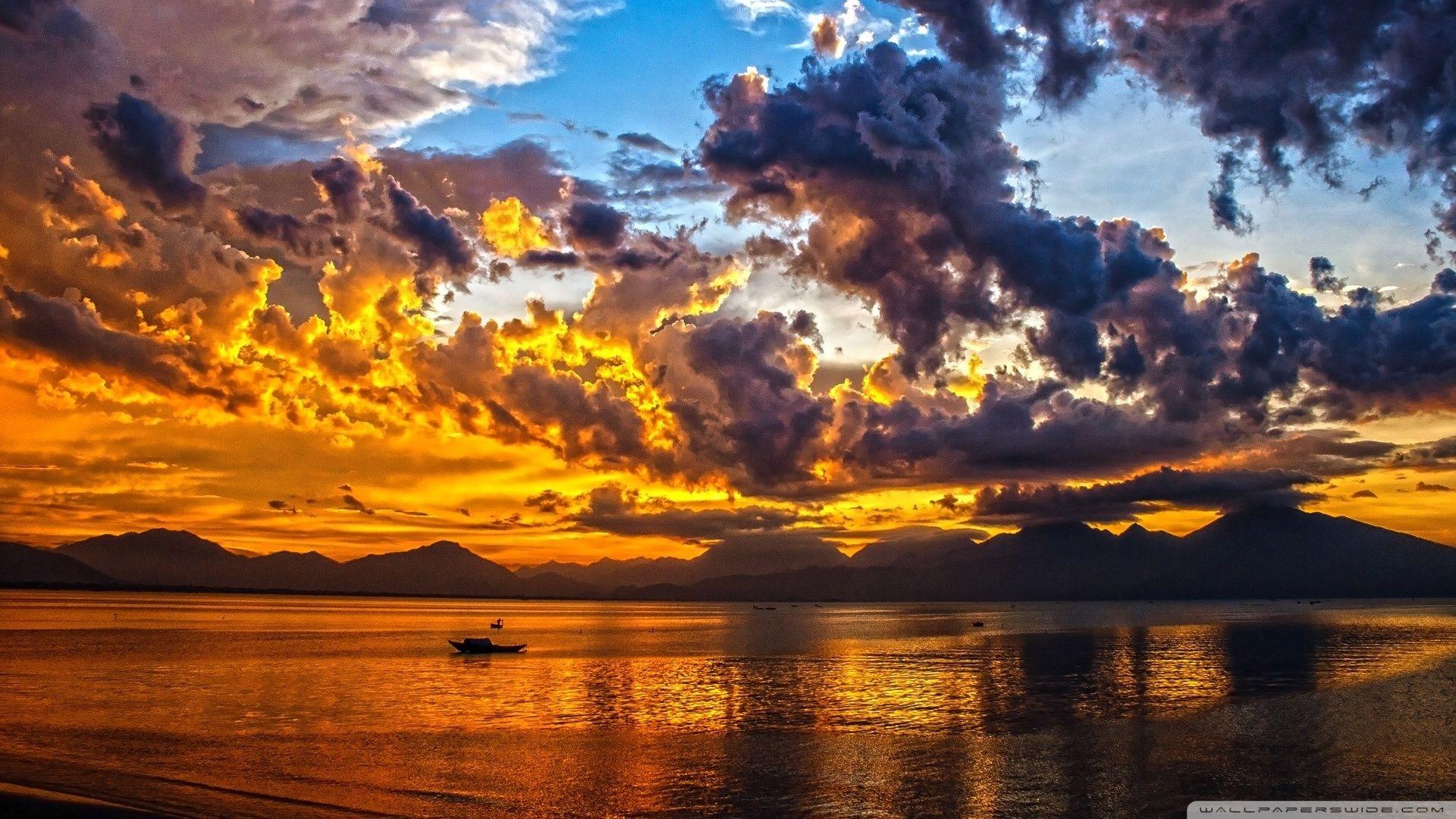 1920x1080 Vietnam Sunset ❤ 4K HD Desktop Wallpaper for 4K Ultra HD TV • Wide