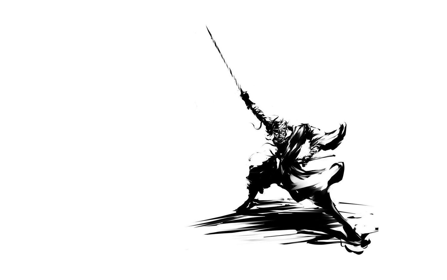 1500x938 monochrome rurouni kenshin shishio makoto.